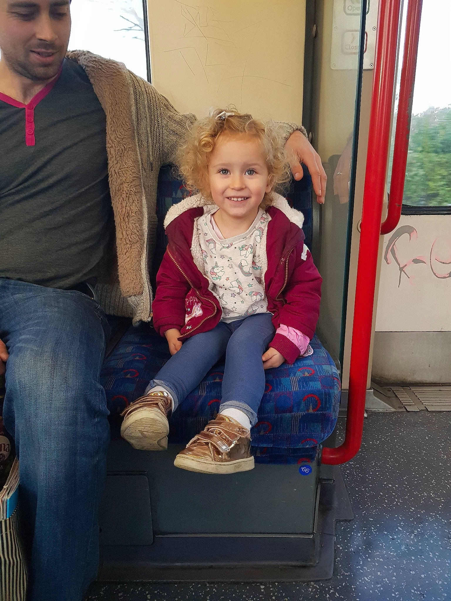 Mariella joined the competition — help win amazing prizes! child, daughter, family, jeans, joy, leisure, people, person, sitting, smile, toddler, vacation