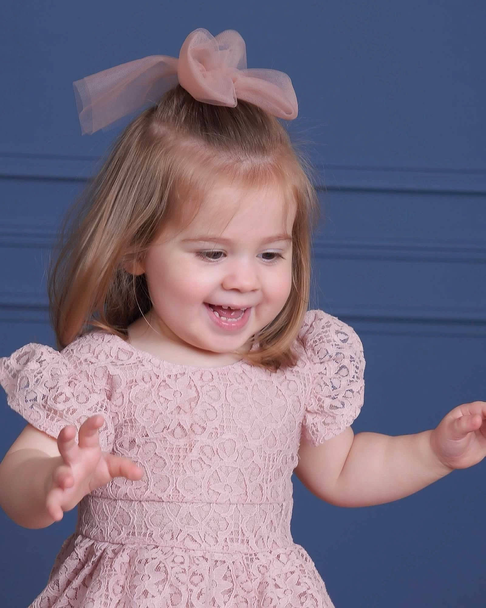 Brooke joined the competition — help win amazing prizes! baby_toddler_clothing, child, day_dress, dress, embellishment, eyelash, facial_expression, fashion, gesture, hand, happy, hat, joy, one_piece_garment, organ, person, pink, skin, sleeve, smile