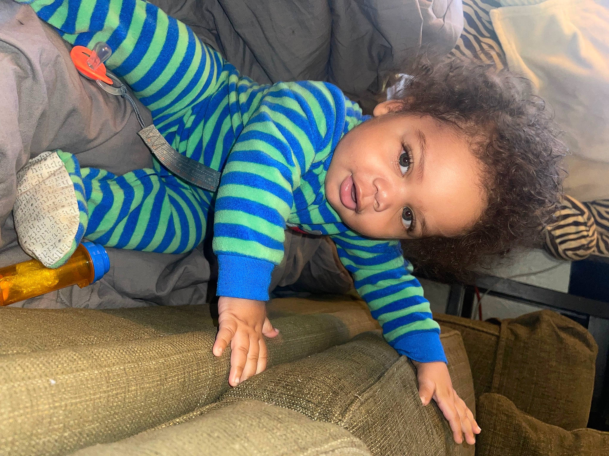 Kashton joined the competition — help win amazing prizes! baby, baby_toddler_clothing, cheek, child, comfort, electric_blue, flash_photography, floor, flooring, fun, grass, happy, joint, leisure, mouth, nose, person, room, sitting, skin