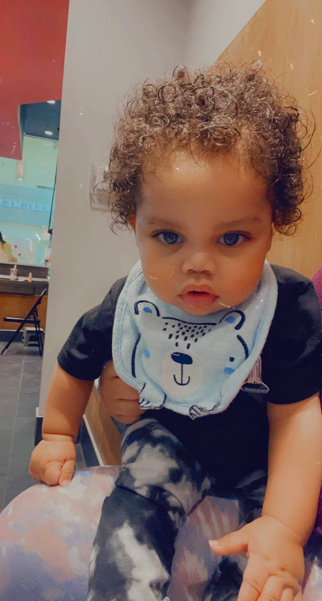 Kashton joined the competition — help win amazing prizes! baby, baby_toddler_clothing, chair, cheek, child, chin, eyelash, facial_expression, fun, hairstyle, happy, human_body, iris, mouth, neck, nose, person, skin, sleeve, t_shirt