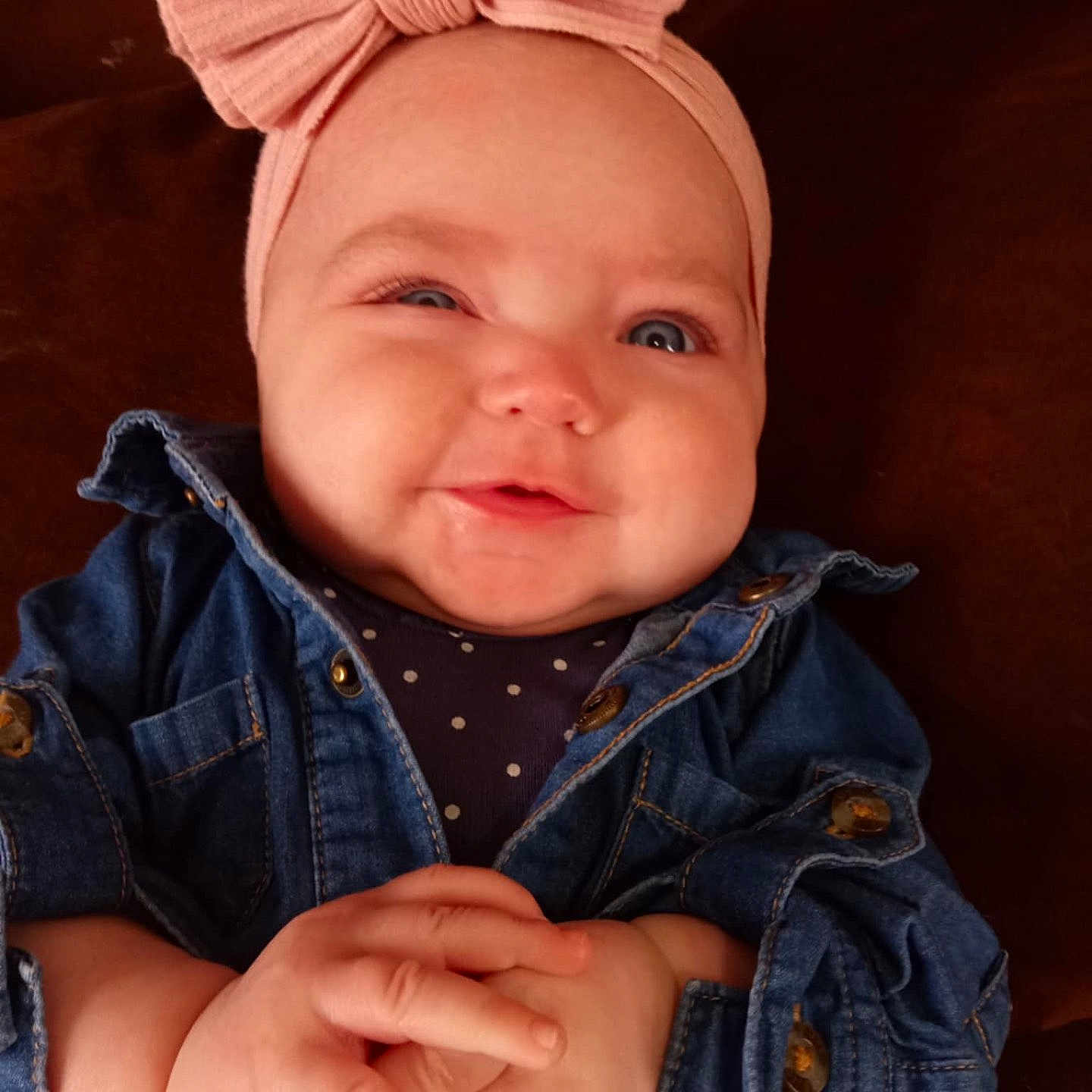 Annsleigh joined the competition — help win amazing prizes! accessories, baby, bodypart, cap, clothing, coat, face, finger, hand, happy, hat, head, jacket, jeans, newborn, pants, person, photography, portrait, smile