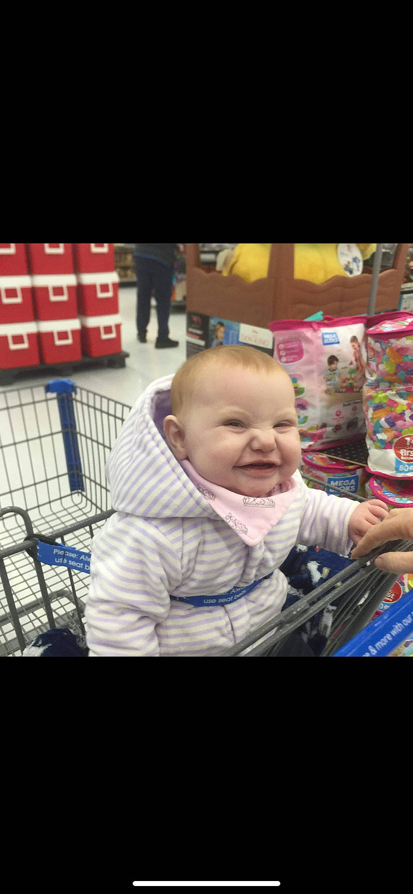 Kynslee joined the competition — help win amazing prizes! art, baby, baby_products, baby_toddler_clothing, cart, cheek, child, customer, event, flooring, fun, happy, leisure, person, play, room, shopping_cart, sitting, smile, toddler