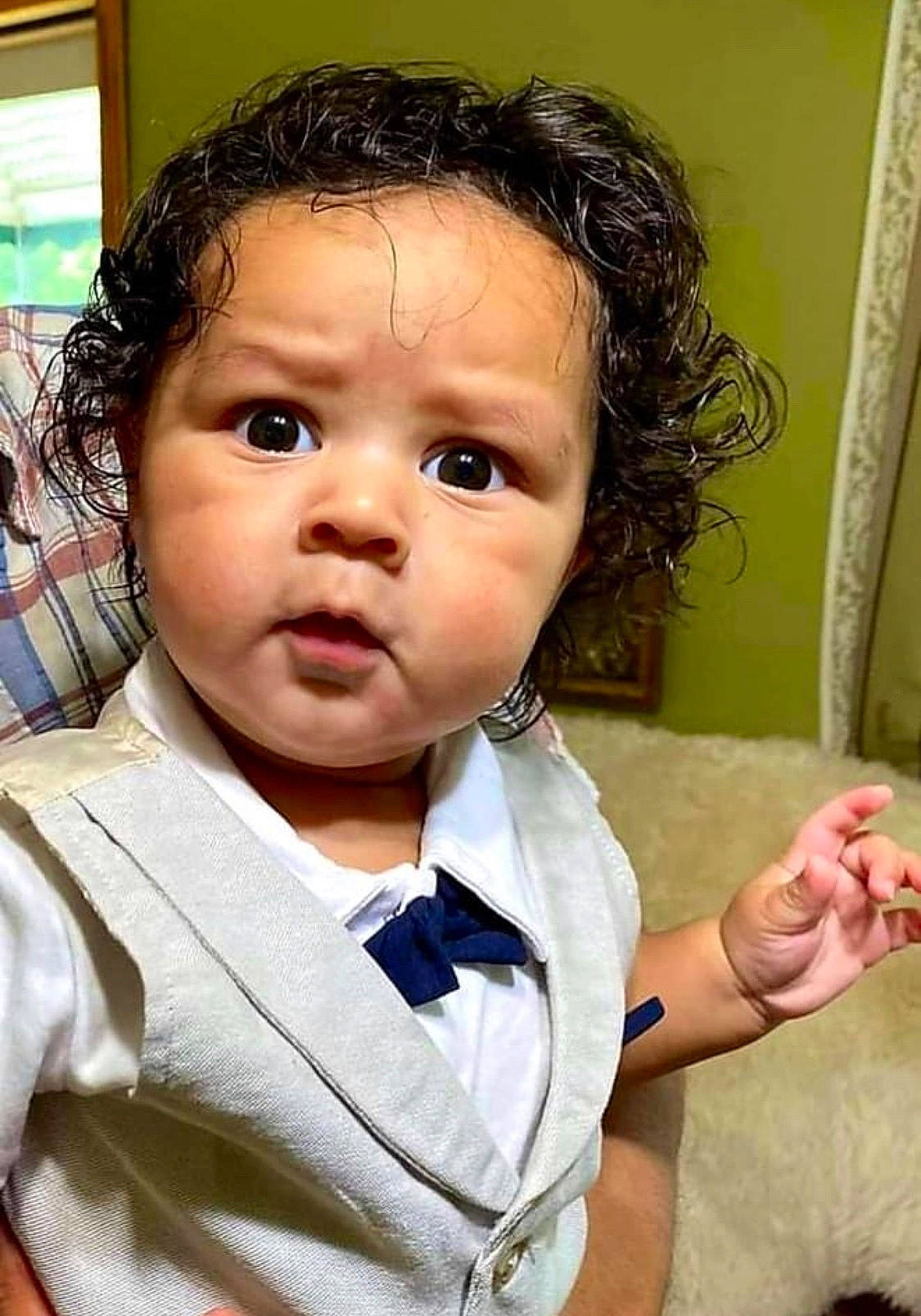 Arion joined the competition — help win amazing prizes! baby, cheek, child, chin, face, forehead, lip, nose, person, smile, surprise, toddler