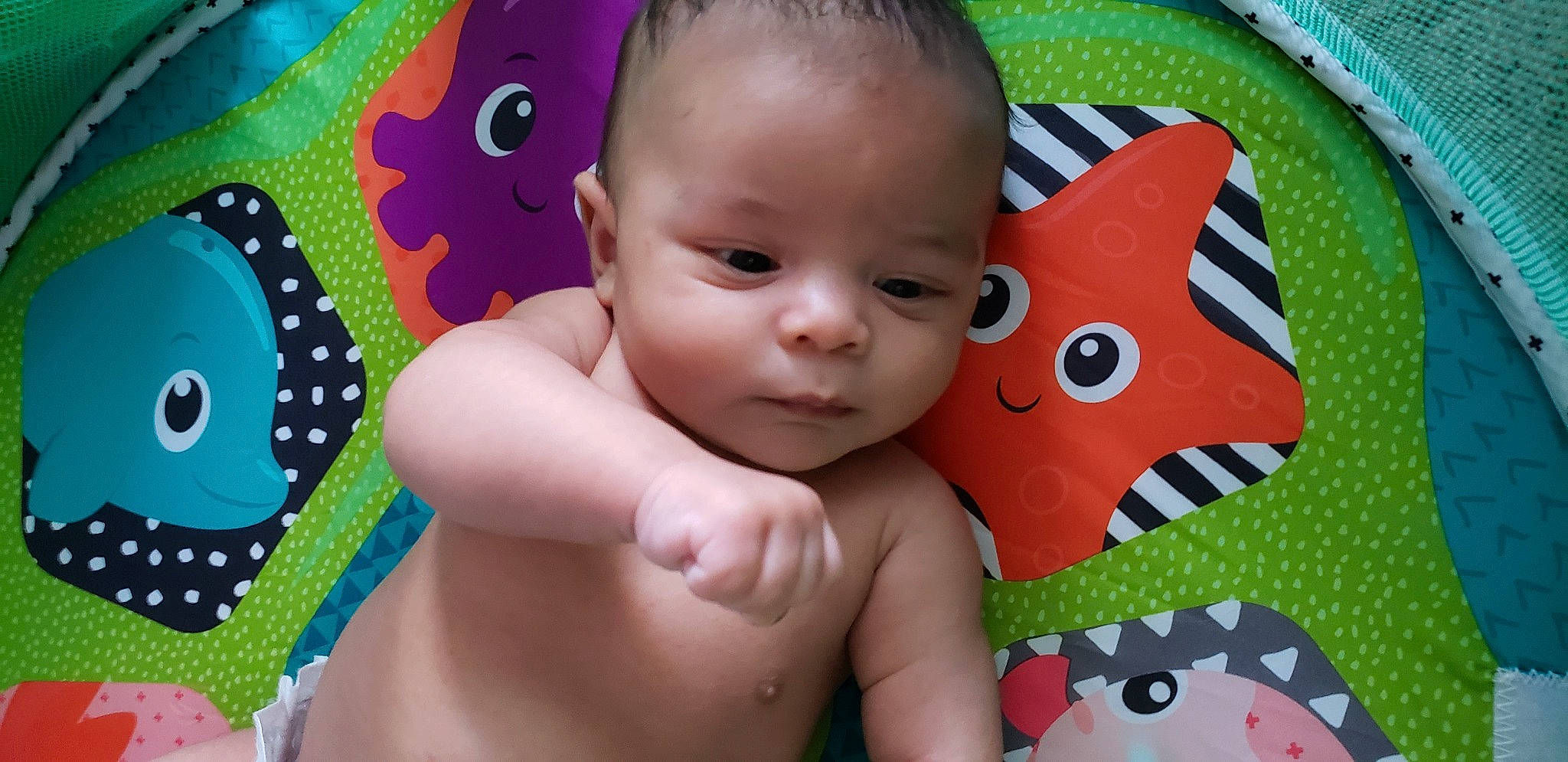 Keanu joined the competition — help win amazing prizes! baby, baby_products, baby_toys, cheek, child, face, head, mouth, person, play, skin, toddler, toy