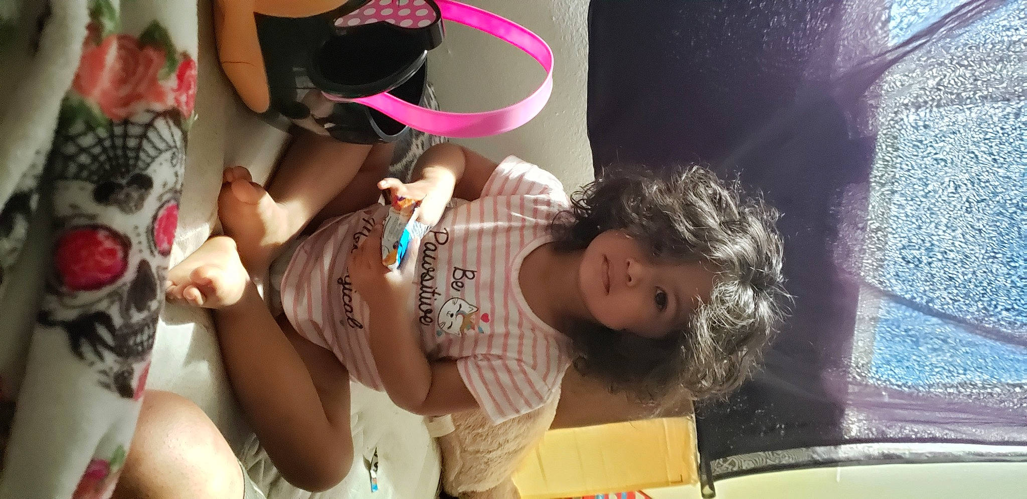 Ariáhya joined the competition — help win amazing prizes! black_hair, child, fun, headwear, person