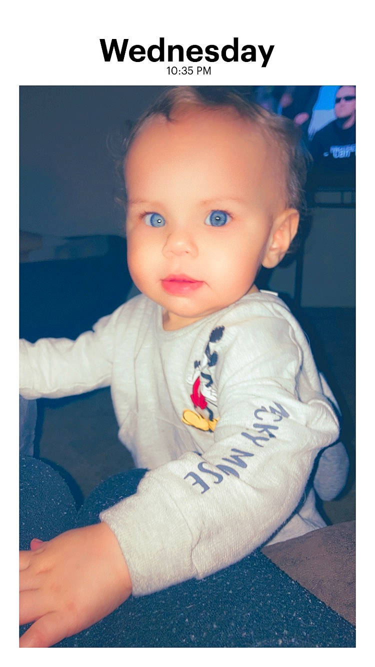 Rosalynn joined the competition — help win amazing prizes! baby, baby_toddler_clothing, cheek, child, comfort, cool, ear, electric_blue, eye, eyelash, face, flash_photography, fun, happy, head, nose, person, sleeve, smile, t_shirt