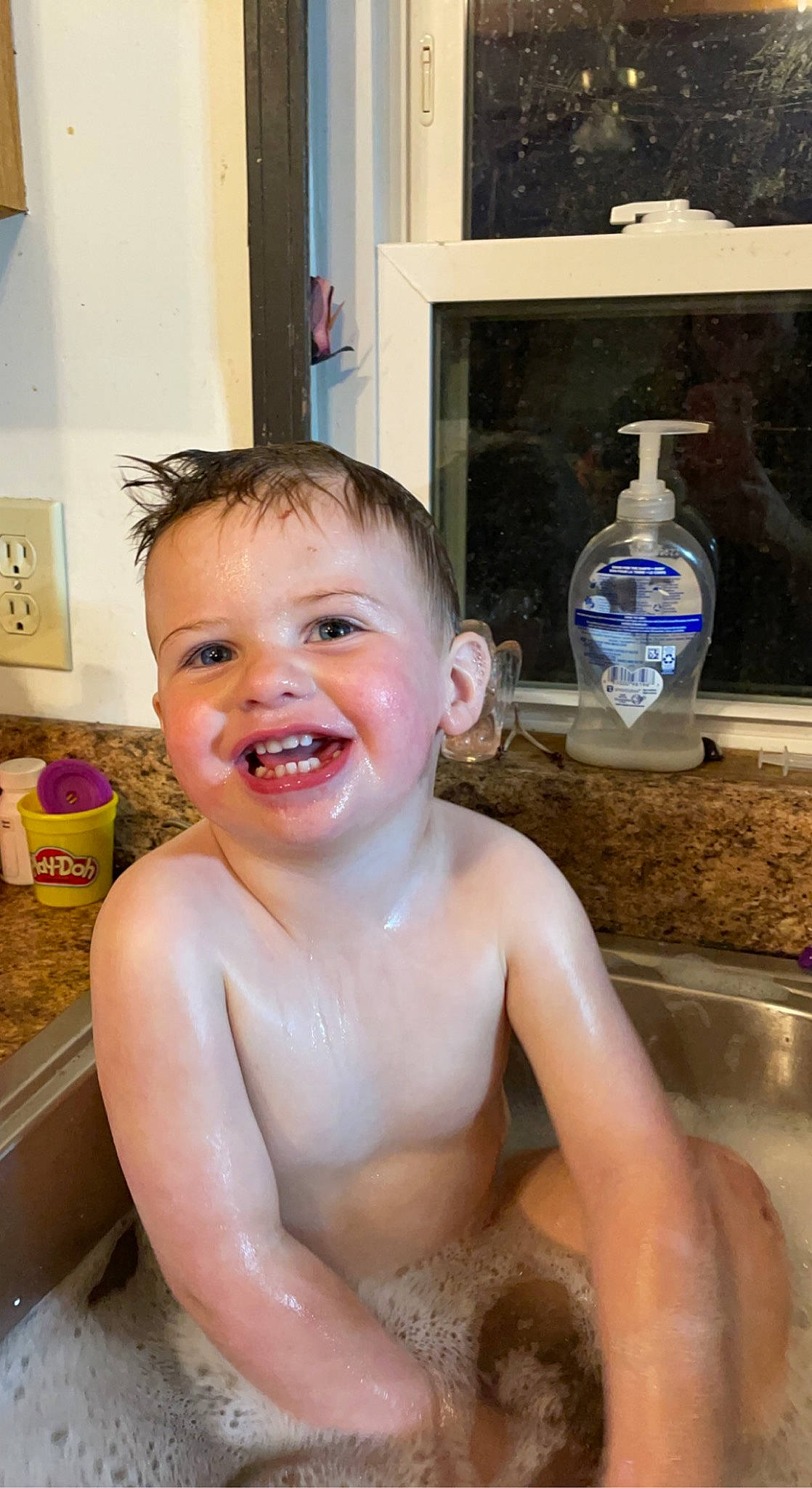 Jd joined the competition — help win amazing prizes! baby_bathing, bathing, bathroom, bottle, chest, drinking_water, fluid, fun, gas, happy, jaw, joy, liquid, person, personal_care, plastic_bottle, plumbing, plumbing_fixture, smile, toddler