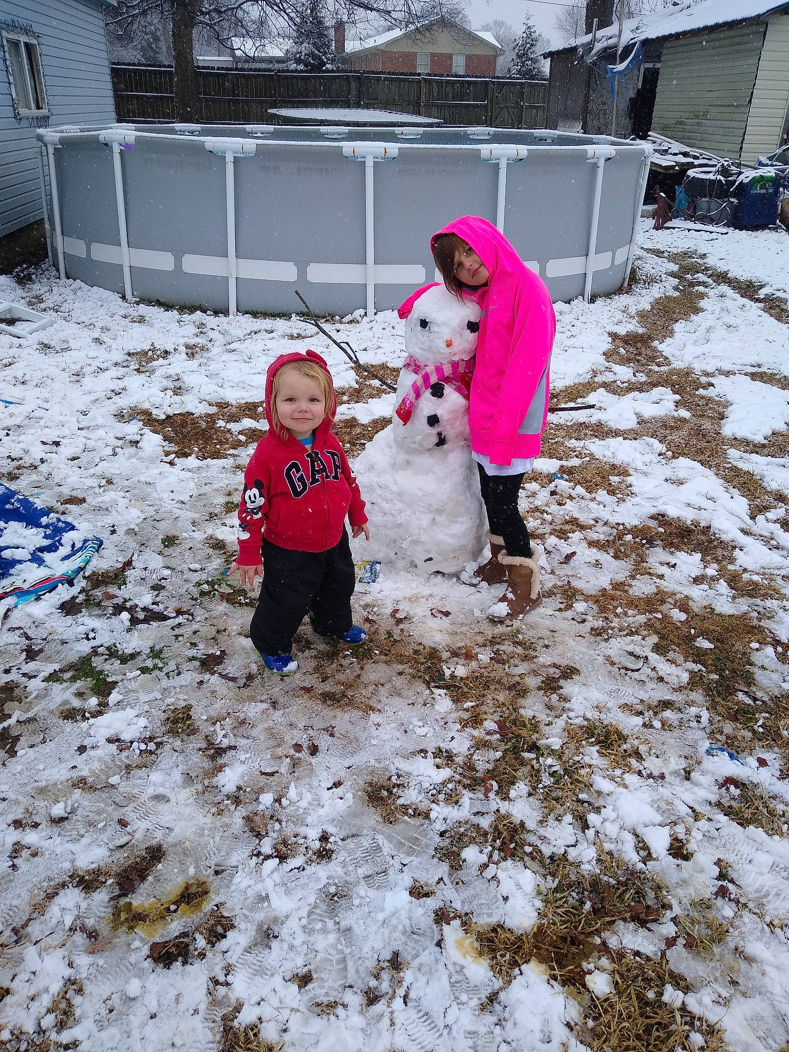 Ryland joined the competition — help win amazing prizes! event, freezing, frost, fun, fur, grass, hat, home, house, jacket, joy, people_in_nature, person, plant, playing_in_the_snow, precipitation, recreation, snow, toddler, tree
