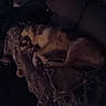 animal, blanket, canine, comfort, couch, cozy, dark, dog, fur, furniture, home, indoor, low_light, pattern, peaceful, pet, quiet, relaxing, resting, sleeping