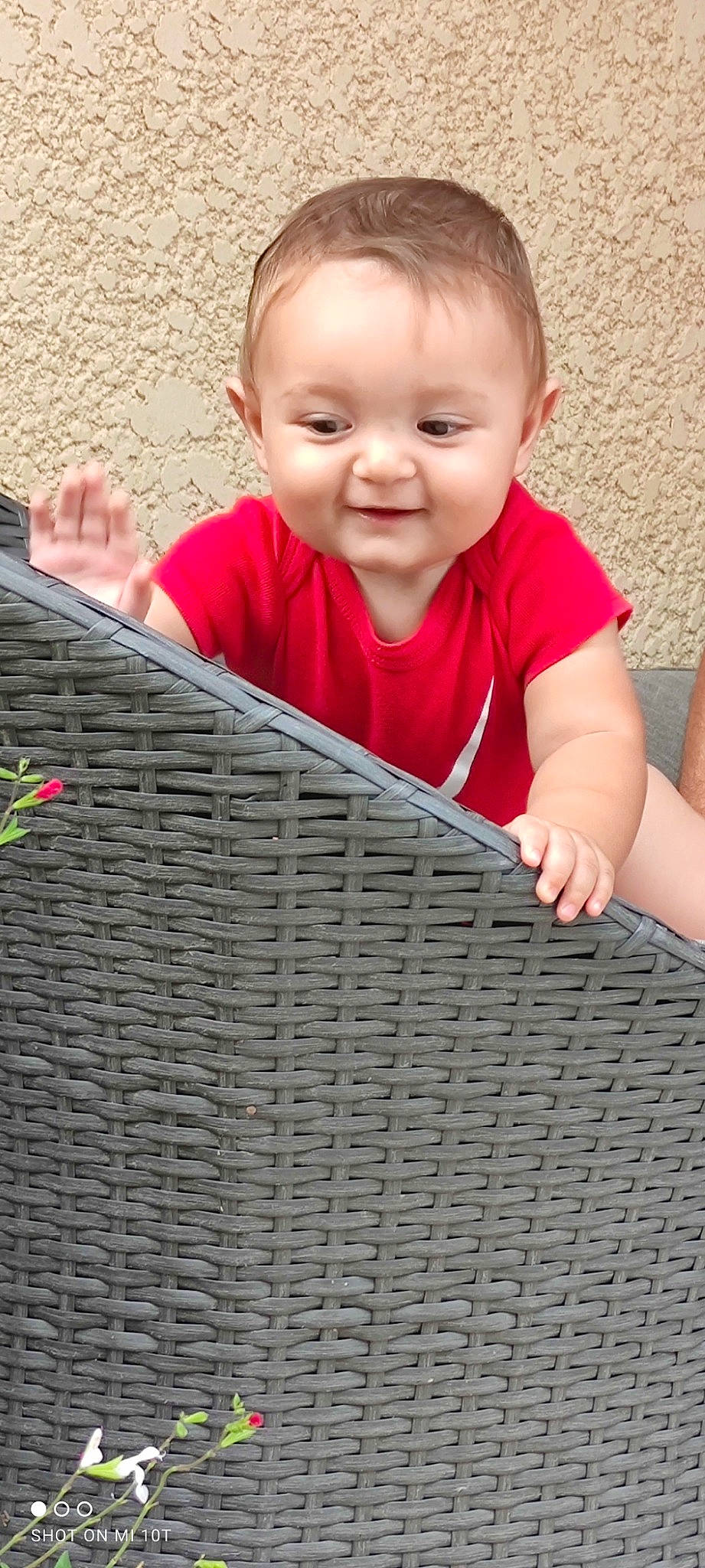 Lyam participe au concours pour gagner de l'argent avec cette photo : baby, baby_toddler_clothing, basket, beauty, child, flooring, fun, grass, grass_family, happy, joy, leisure, mesh, people_in_nature, person, photograph, plant, product, skin, smile