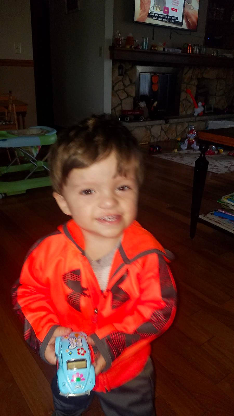 Vincent is registered to the contest to win money with this photo: cheek, child, eye, fun, iris, male, person, smile, standing, toddler