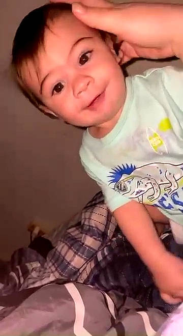 Oliver joined the competition — help win amazing prizes! baby_toddler_clothing, cheek, eye, eyebrow, eyelash, finger, flash_photography, happy, human_body, iris, jaw, joy, lip, mouth, neck, nose, organ, person, skin, sleeve