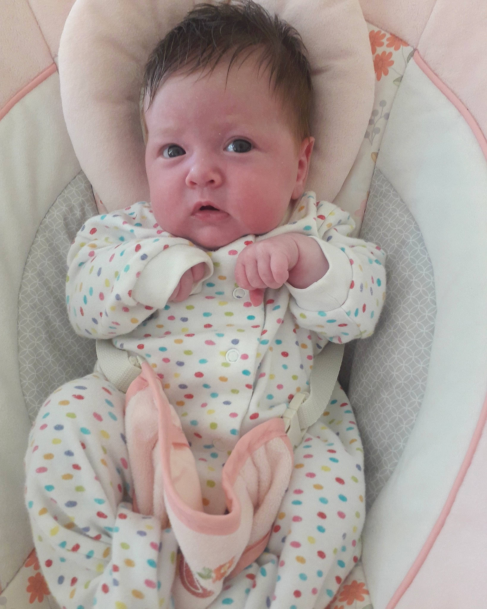 Nya joined the competition — help win amazing prizes! baby, baby_products, baby_toddler_clothing, cheek, child, head, person, pink, product, skin, textile, toddler