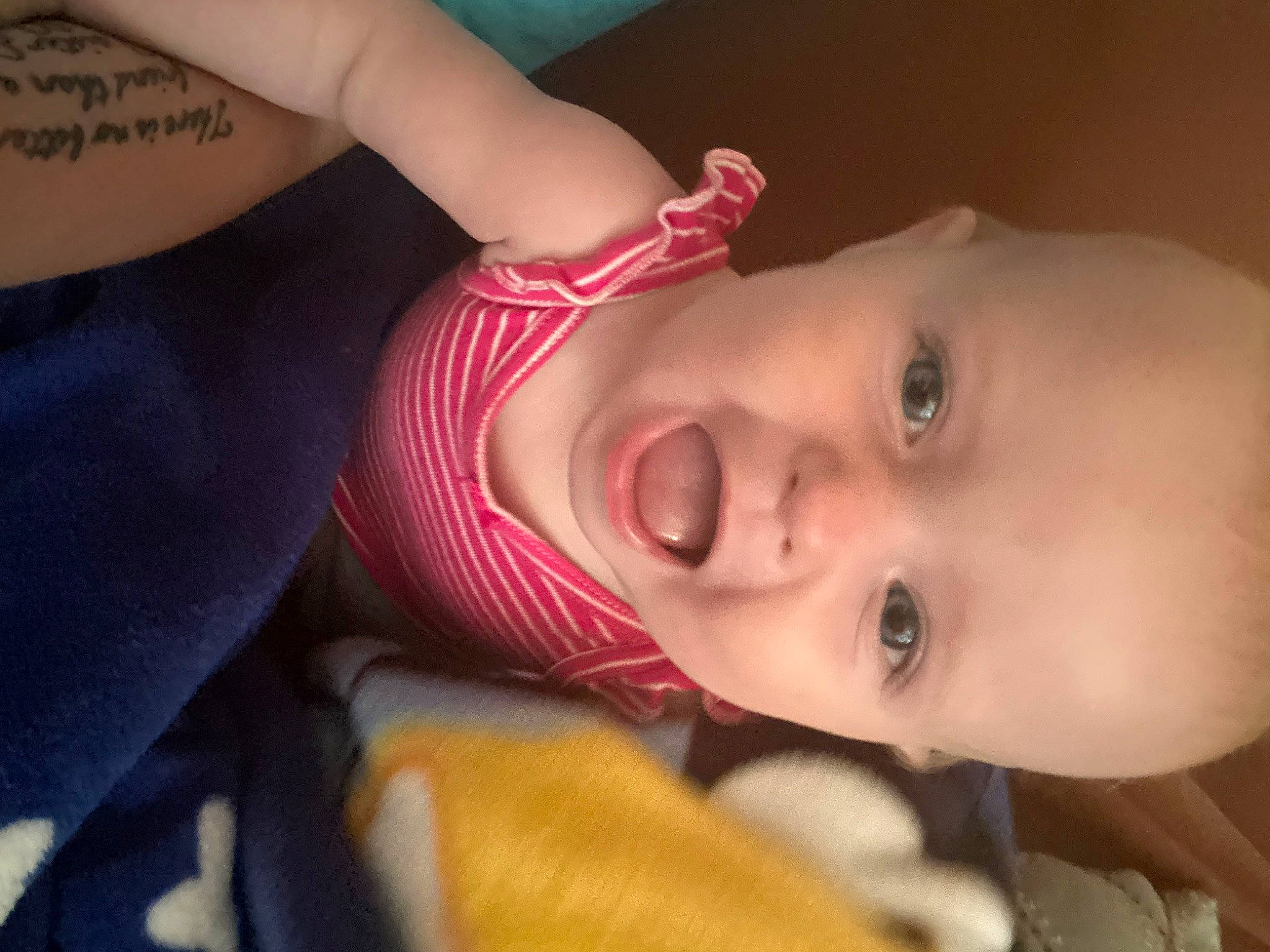 Lilah joined the competition — help win amazing prizes! baby_toddler_clothing, cheek, chin, ear, eye, eyebrow, eyelash, face, finger, gesture, hair, hand, head, human_body, iris, lip, mouth, neck, nose, person