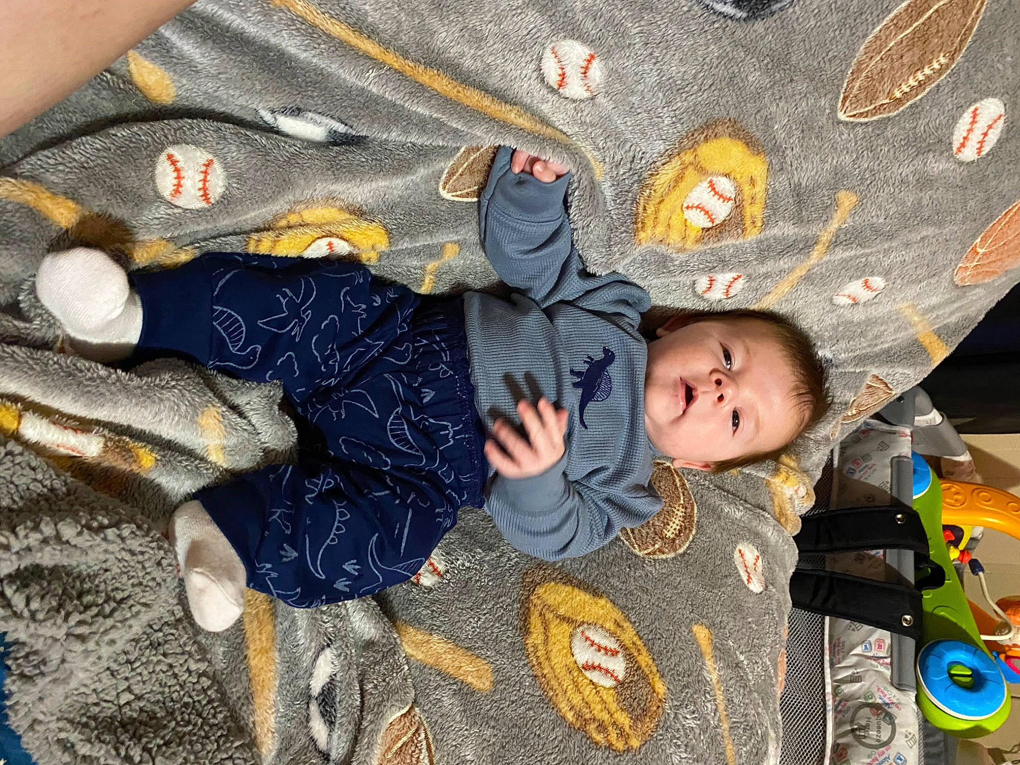 Braxton joined the competition — help win amazing prizes! art, baby, child, fun, happy, leisure, linens, pattern, person, play, product, room, sitting, textile, toddler, tree, wood