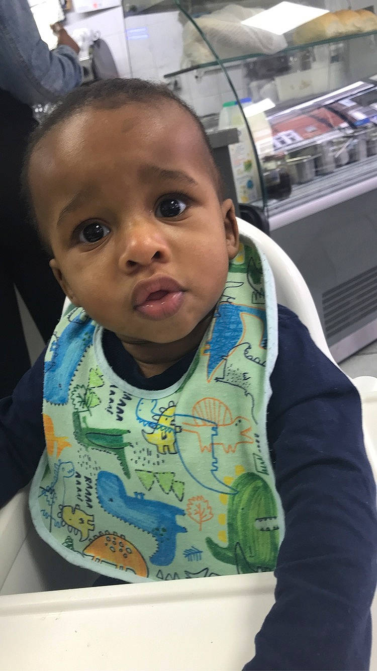 Azaiah joined the competition — help win amazing prizes! baby, cheek, child, chin, ear, electronic_device, eyebrow, face, forehead, head, nose, person, skin, smile, toddler