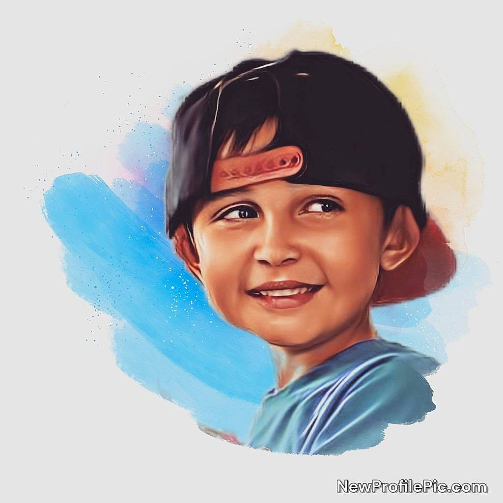 Hugo participe au concours pour gagner de l'argent avec cette photo : art, black_hair, child, drawing, electric_blue, fictional_character, font, fun, gesture, graphics, happy, headwear, illustration, jaw, joy, laugh, nose, painting, person, sketch