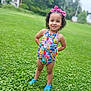 Harmony joined the competition — help win amazing prizes! child, smiling, outdoor, grass, greenery, spongebob, colorful_clothing, pink_bow, blue_shoes, curly_hair, happy, portrait, summer, nature, person, playful, standing, young_child, daylight, casual
