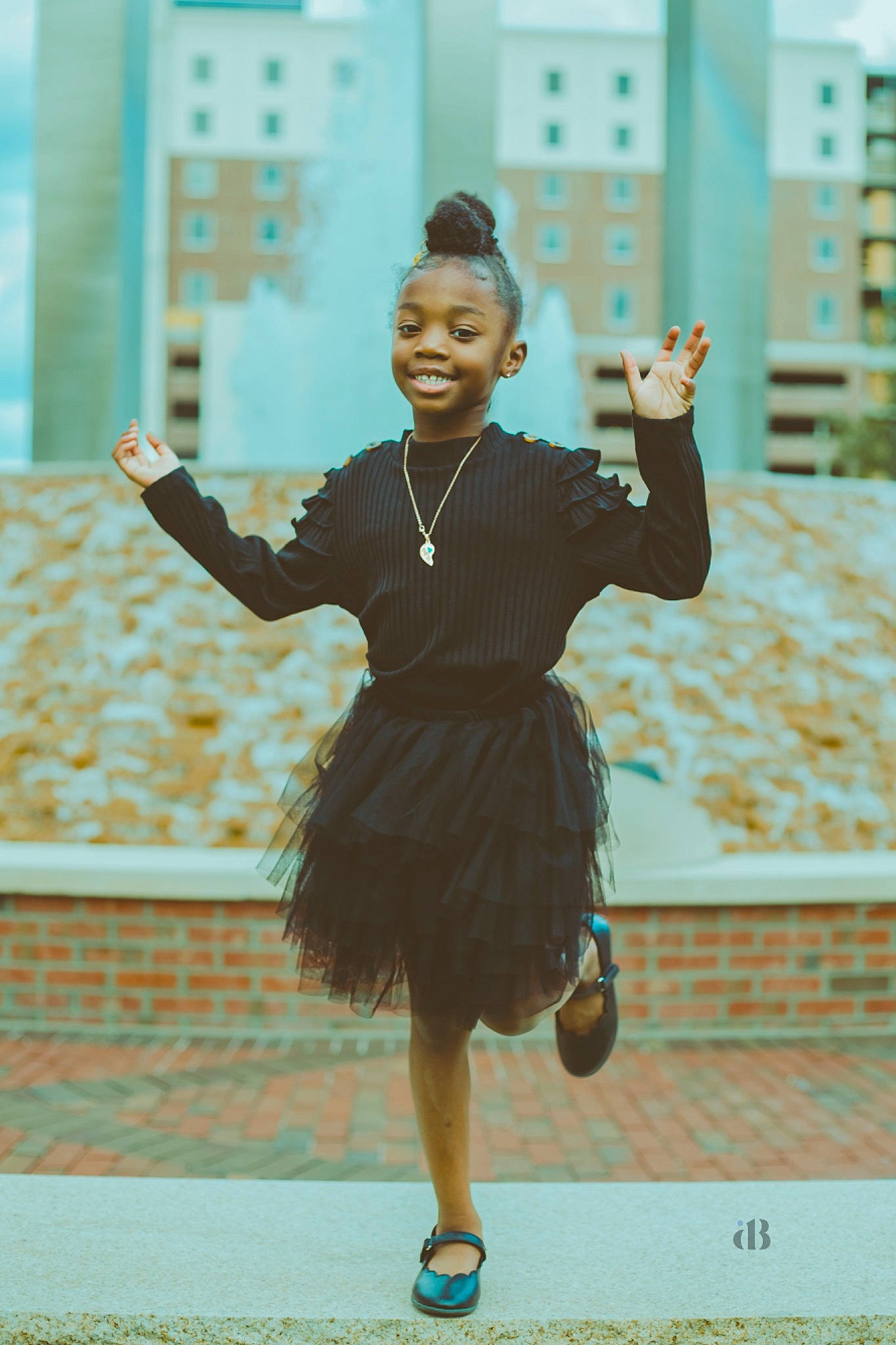 Amara joined the competition — help win amazing prizes! azure, dance, dress, electric_blue, entertainment, event, fashion_design, fun, gesture, happy, human_leg, joy, leg, leisure, pattern, performing_arts, person, recreation, school_uniform, smile
