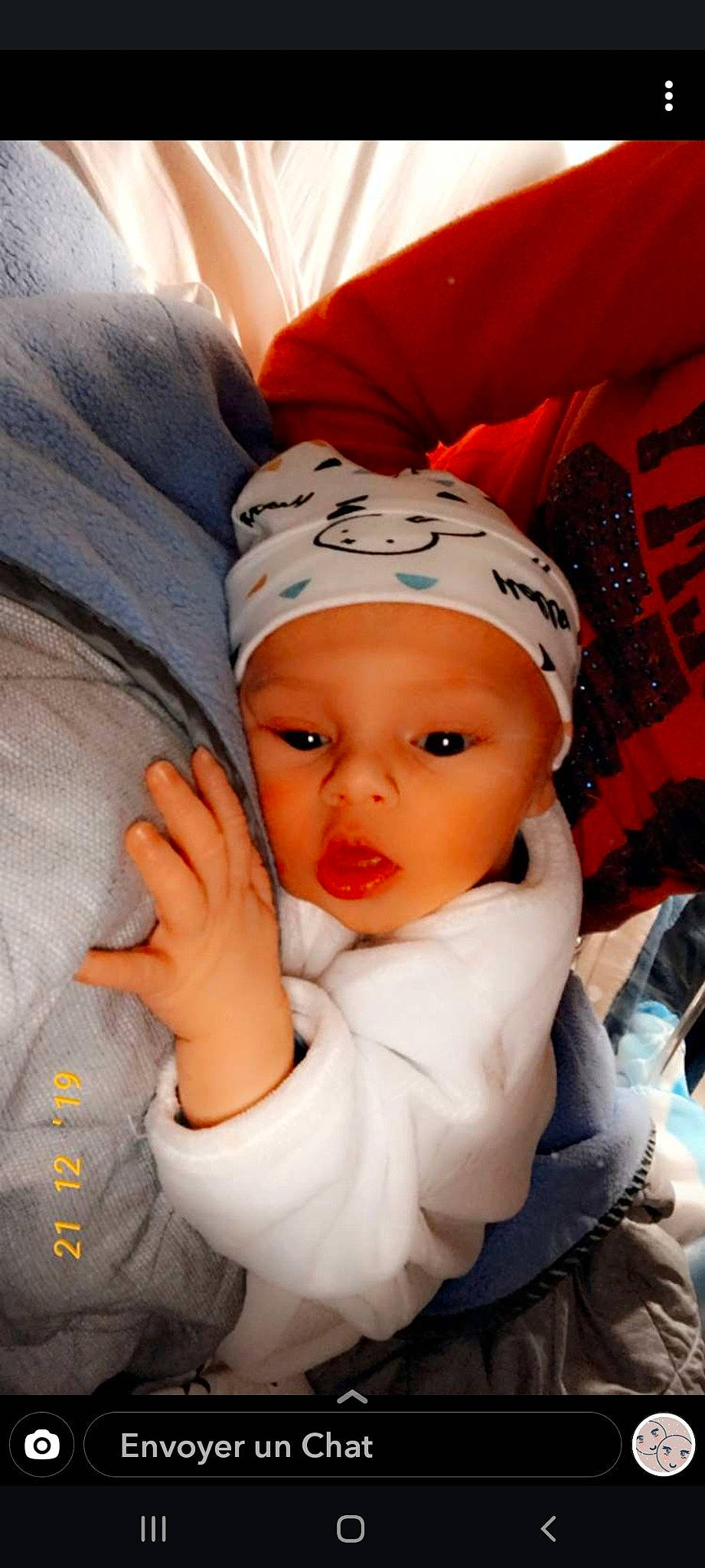 Nahim participe au concours pour gagner de l'argent avec cette photo : baby, baby_products, cheek, child, headgear, person, product, toddler