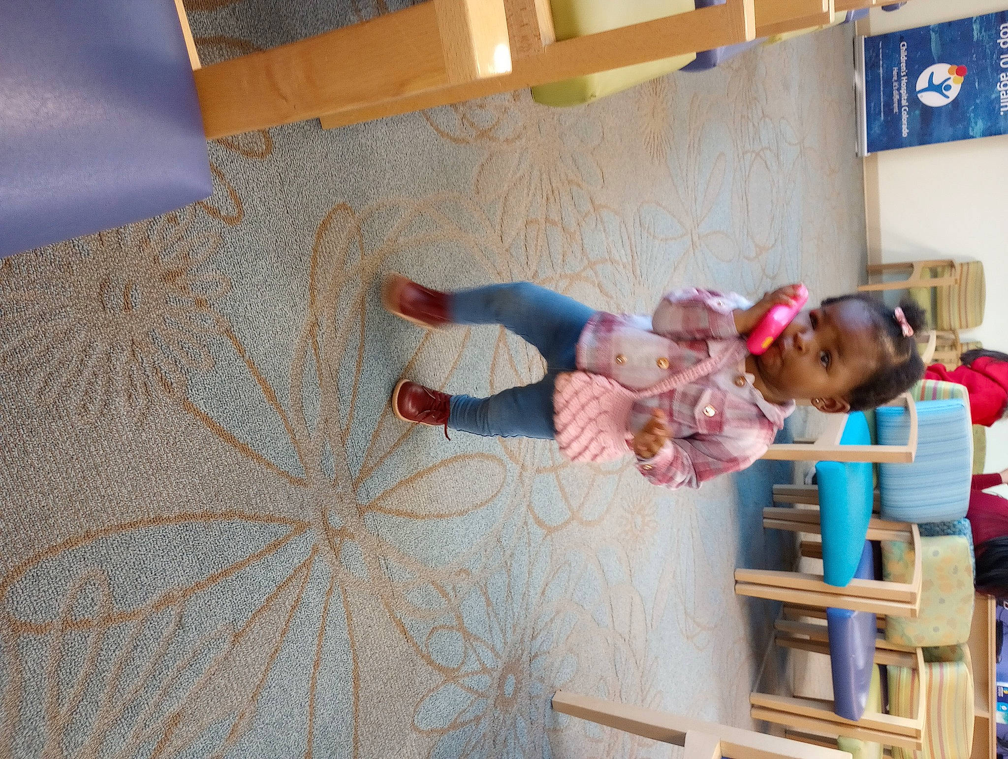 Nevaeh joined the competition — help win amazing prizes! baby, baby_toddler_clothing, child, comfort, flooring, fun, hardwood, leisure, linens, pattern, person, plant, play, room, toddler, wood