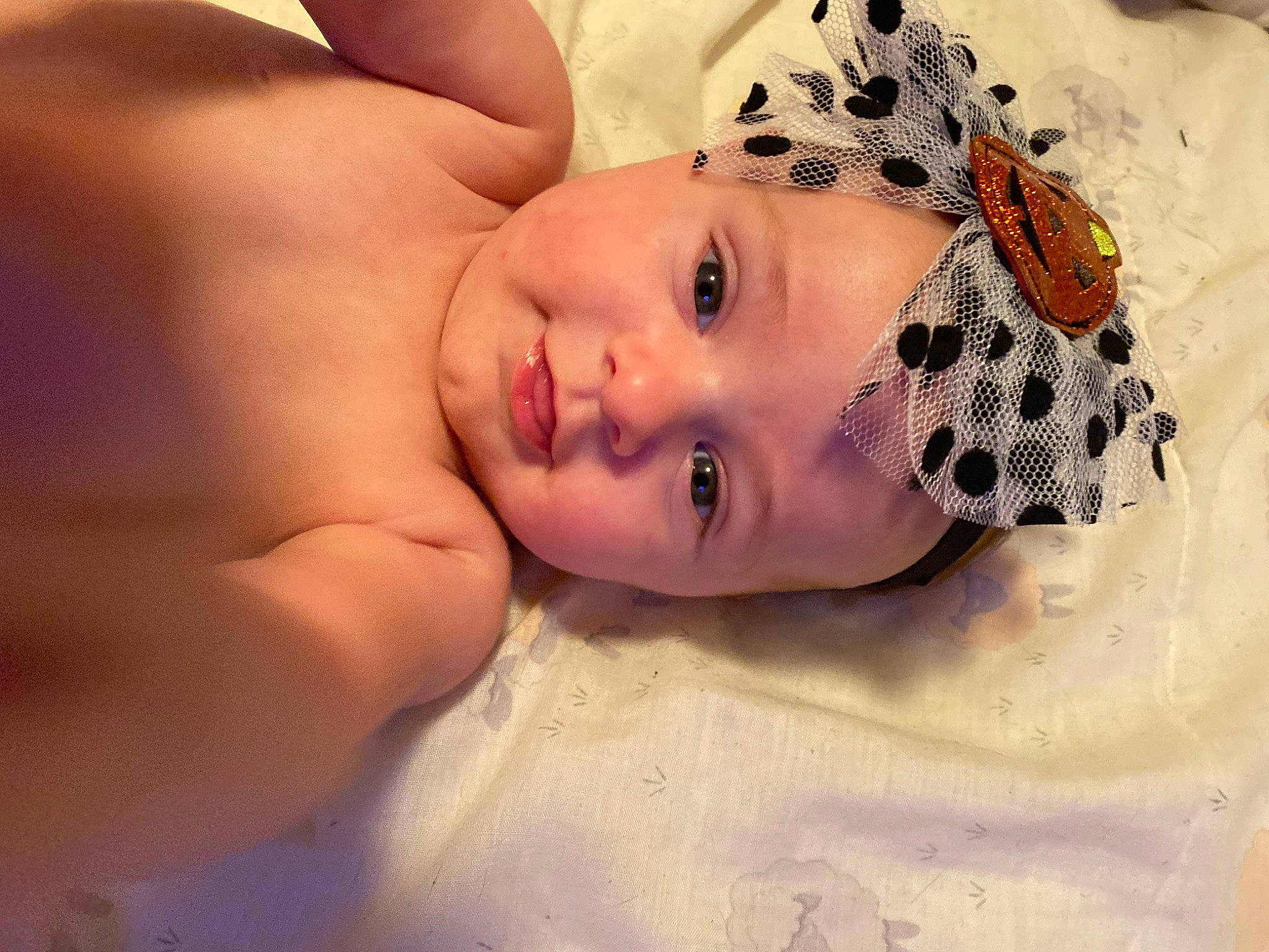 Lakelynn joined the competition — help win amazing prizes! baby, baby_toddler_clothing, brown_hair, cheek, chest, child, eye, eyebrow, eyelash, fashion_accessory, flash_photography, fun, happy, headpiece, headwear, iris, linens, lip, neck, nose