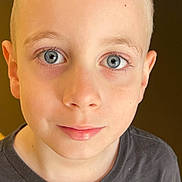 Jackson joined the competition — help win amazing prizes! child, boy, portrait, face, blue_eyes, short_hair, blonde_hair, tshirt, pokemon, closeup, looking_at_camera, casual_clothing, indoors, young, person, childhood, innocent, expression, headshot, light_skin