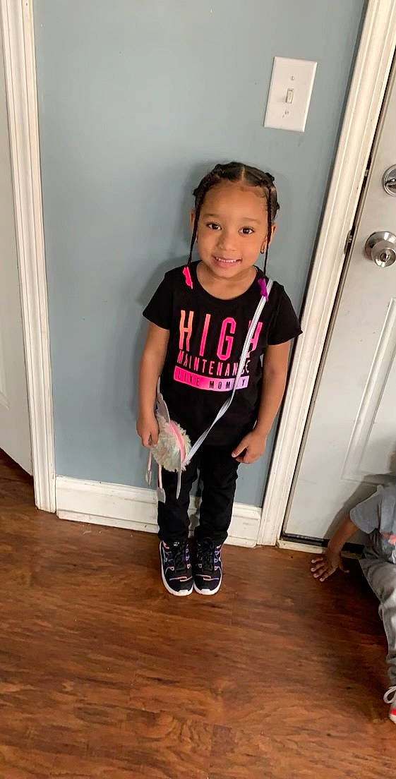 Azya joined the competition — help win amazing prizes! baby_toddler_clothing, door, flooring, hardwood, joint, joy, knee, laminate_flooring, person, shoulder, sleeve, smile, sneakers, sportswear, standing, t_shirt, thigh, toddler, varnish, waist