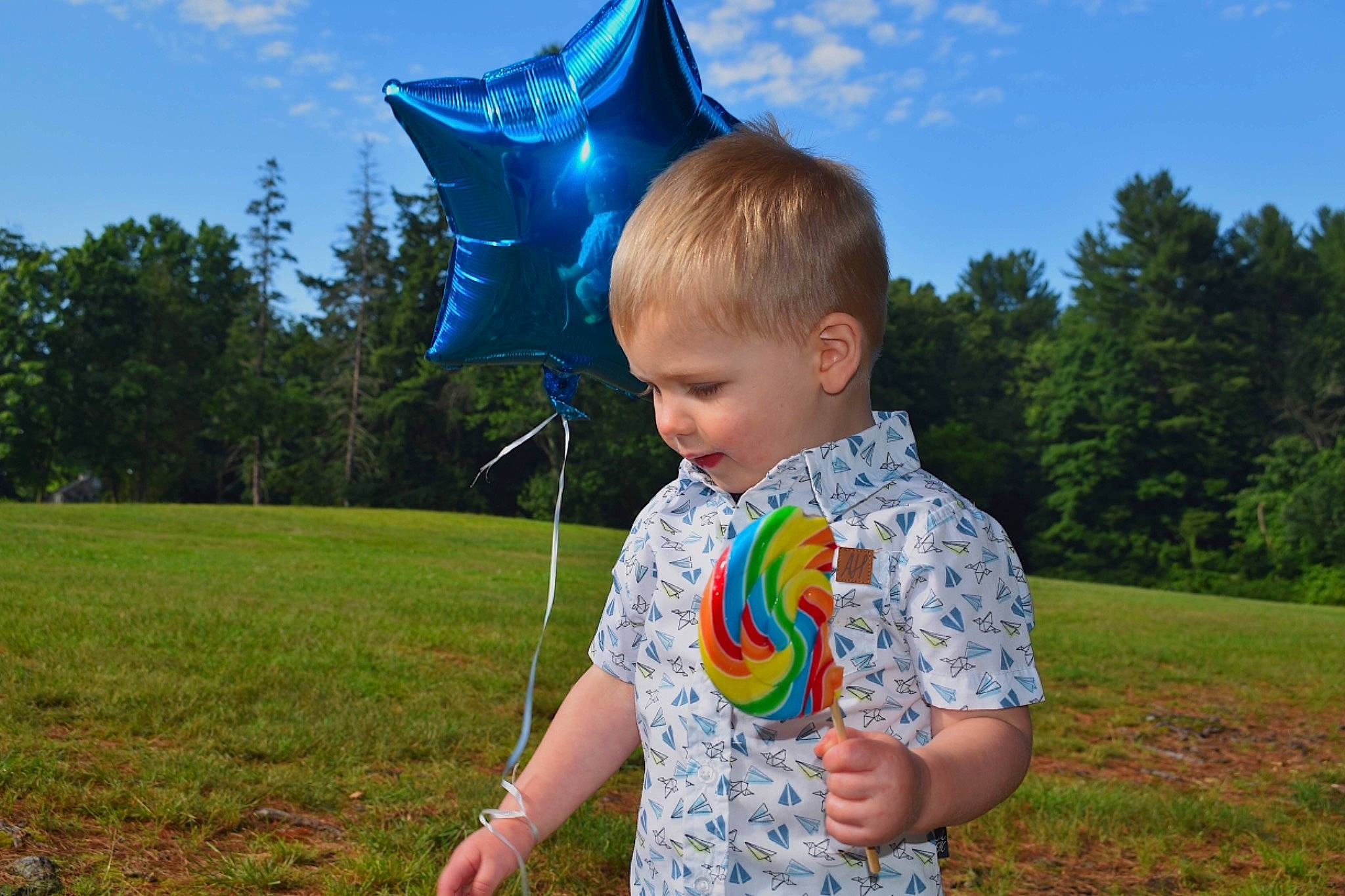 Mac joined the competition — help win amazing prizes! auto_part, automotive_wheel_system, child, fun, grass, grassland, meadow, person, play, sky, summer, toddler, tree, vacation, wheel