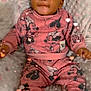Jermani Brown is registered to the contest to win money with this photo: baby, child, pink_clothing, minnie_mouse, pajamas, fuzzy_slippers, blanket, heart_lights, cute, indoor, portrait, happy, smiling, soft_texture, infant, cozy, childrens_clothing, warm, comfortable, person