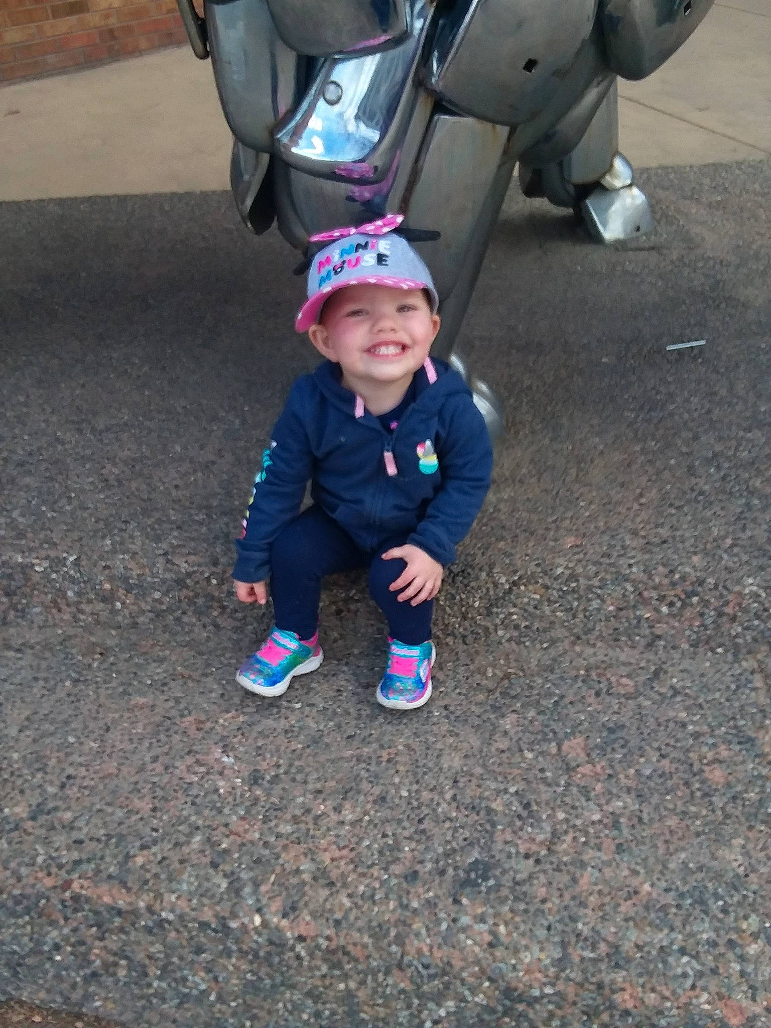 Chelsey joined the competition — help win amazing prizes! asphalt, child, fun, headwear, joy, person, plant, smile, toddler