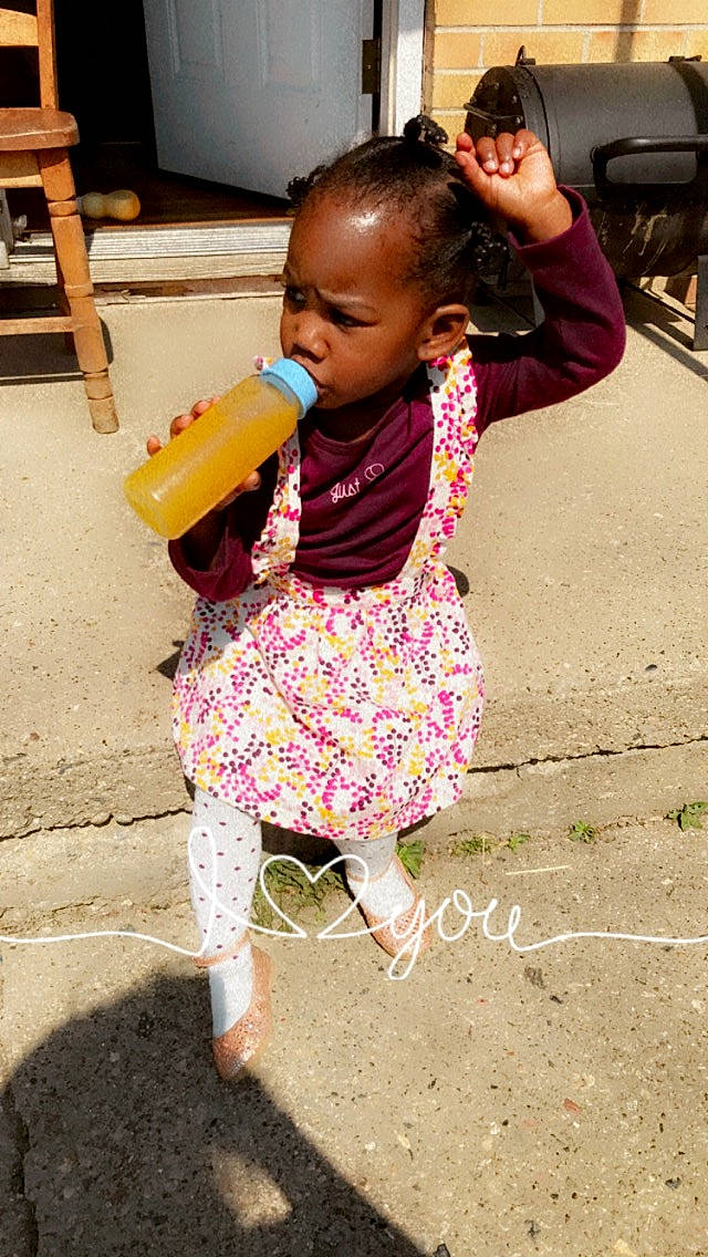 Juliana joined the competition — help win amazing prizes! baby, baby_toddler_clothing, child, fun, hairstyle, happy, leisure, magenta, people, person, pink, play, recreation, sandal, sitting, skin, soil, street, street_fashion, toddler