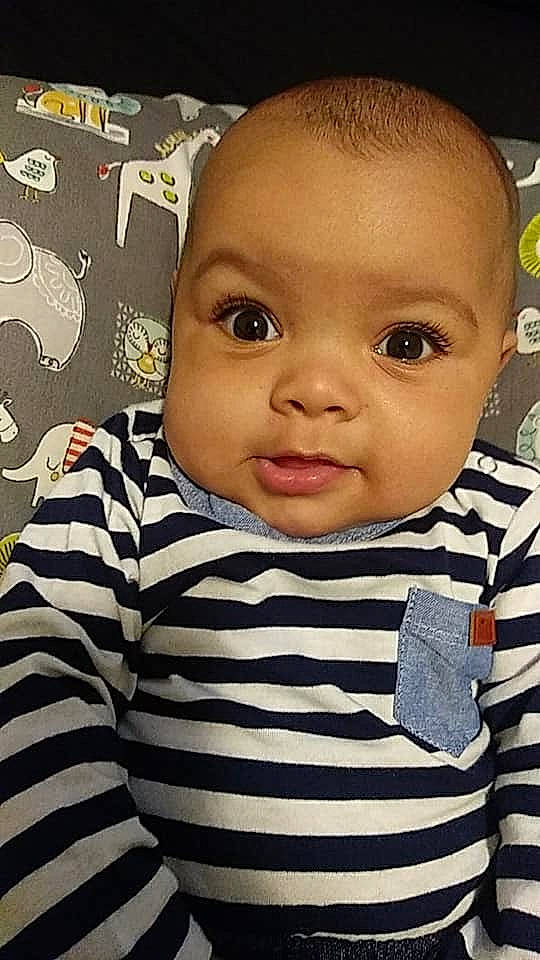 Jaylon joined the competition — help win amazing prizes! baby, cheek, child, chin, cool, eye, face, forehead, head, lip, nose, person, skin, smile, toddler
