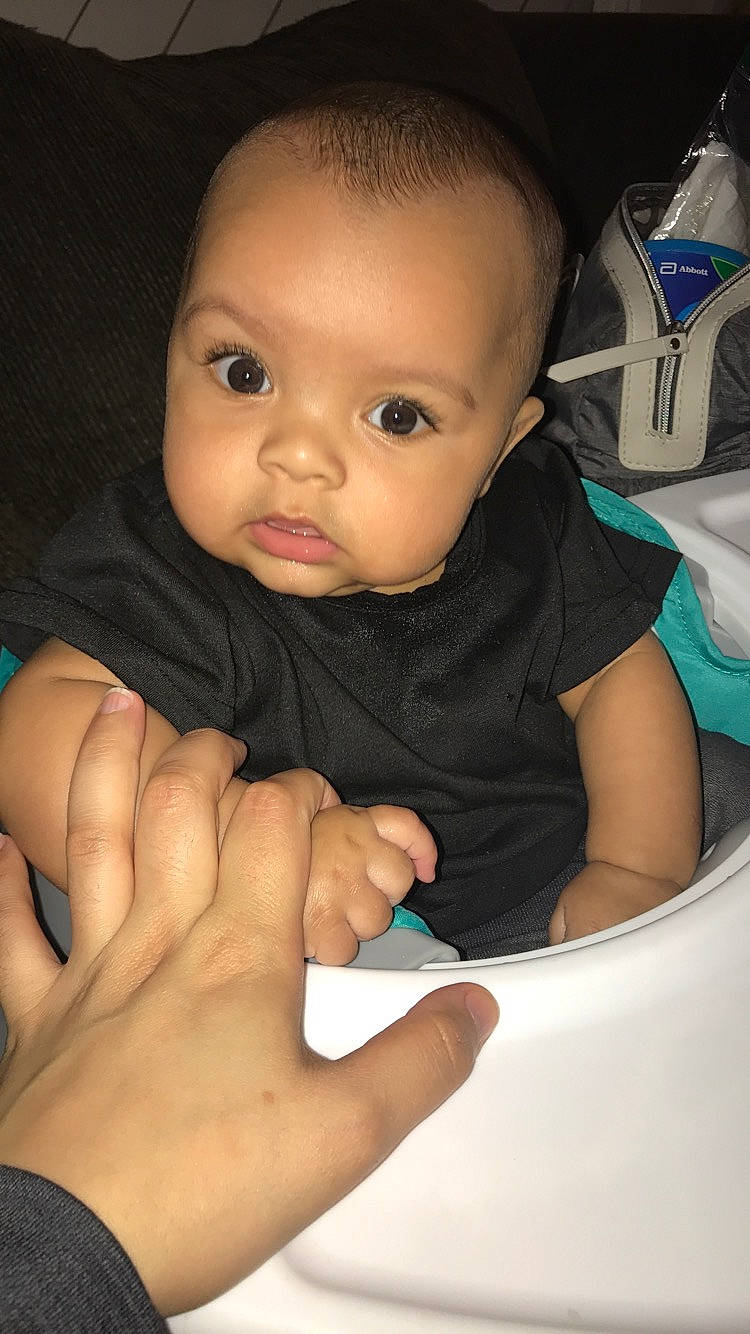 Jaylon joined the competition — help win amazing prizes! baby, cheek, child, chin, eye, eyebrow, face, finger, forehead, gesture, hand, head, lip, mouth, nail, nose, person, skin, smile, thumb