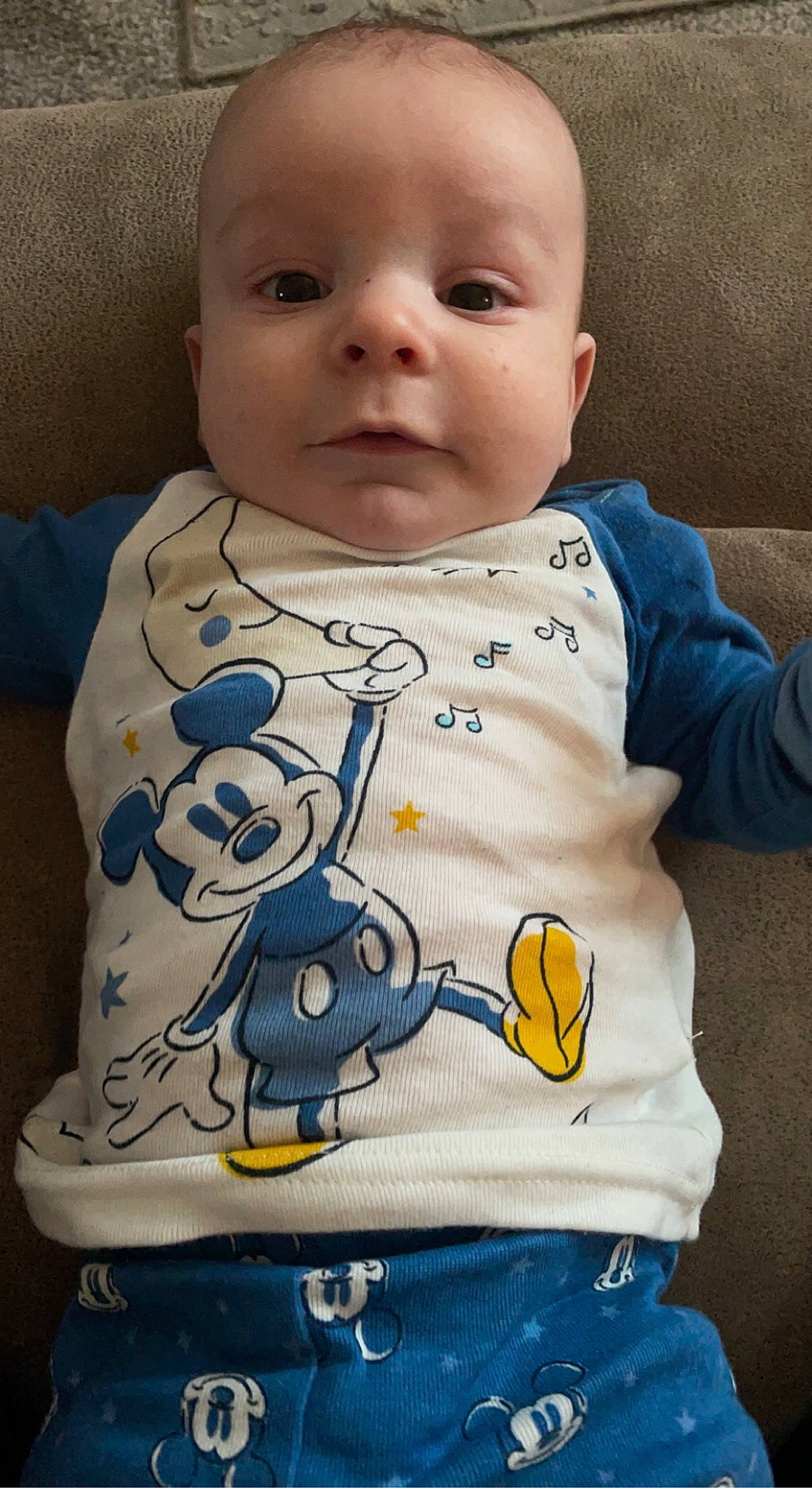 Tatum joined the competition — help win amazing prizes! baby, baby_products, baby_toddler_clothing, cheek, chest, child, collar, comfort, electric_blue, eyebrow, infant_bodysuit, lip, neck, nose, pattern, person, sitting, skin, sleeve, t_shirt