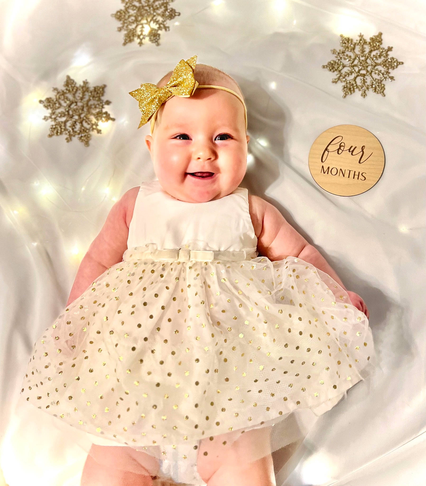 Emerson joined the competition — help win amazing prizes! baby, baby_toddler_clothing, child, day_dress, dress, embellishment, event, fashion_accessory, happy, head, headwear, joy, one_piece_garment, pattern, person, picture_frame, pink, product, skin, sleeve