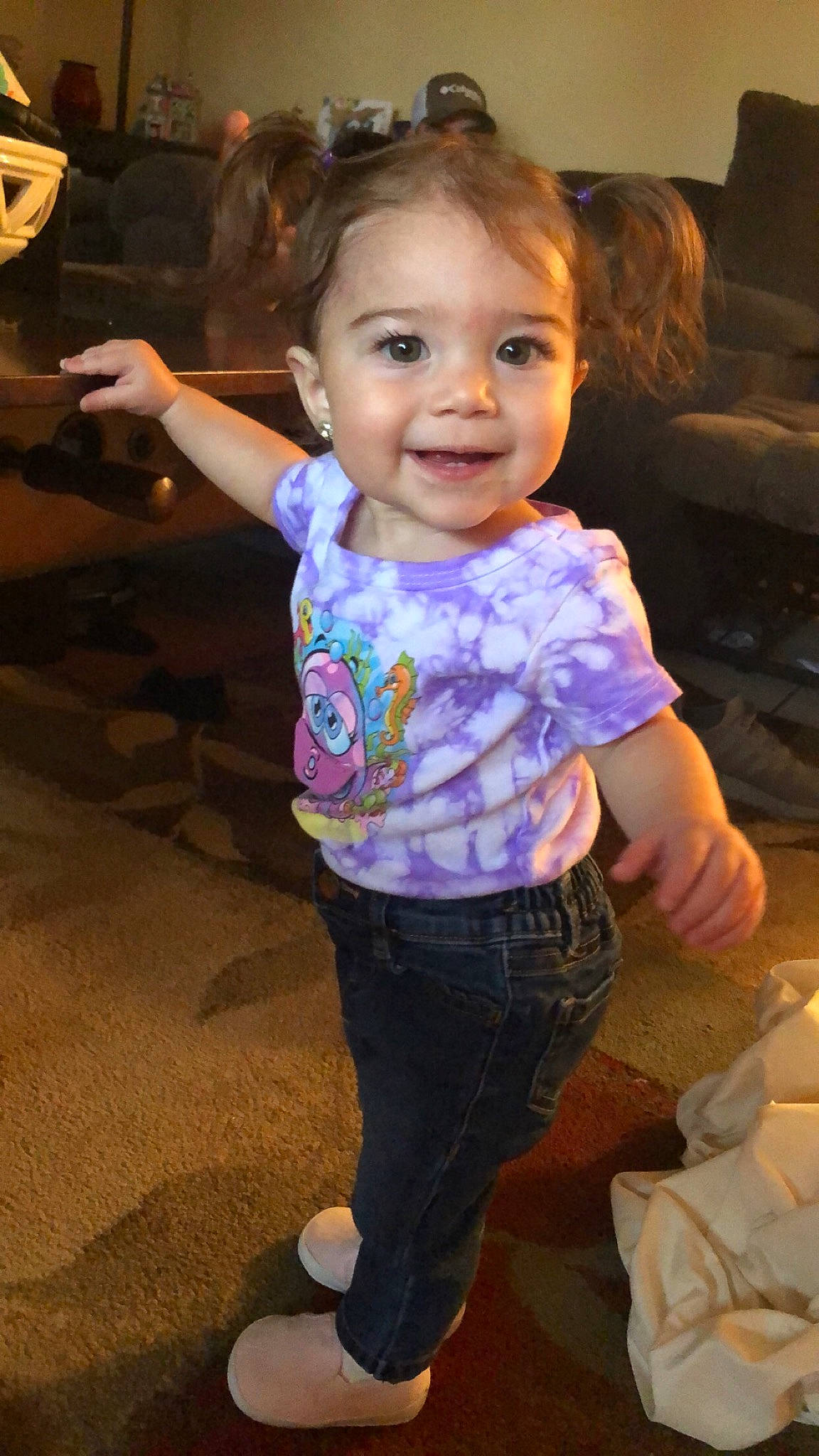 Arrabella joined the competition — help win amazing prizes! cheek, child, fun, iris, joy, person, play, smile, standing, toddler