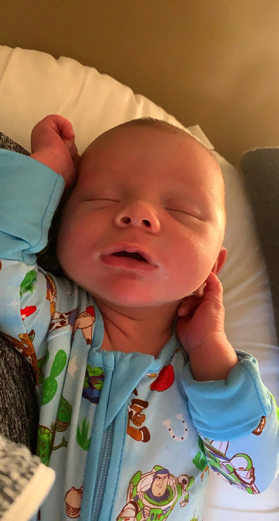 Mayhem joined the competition — help win amazing prizes! baby, cheek, chin, comfort, ear, eye, eyebrow, face, facial_expression, forehead, head, iris, lip, mouth, neck, nose, organ, person, skin, sleeve