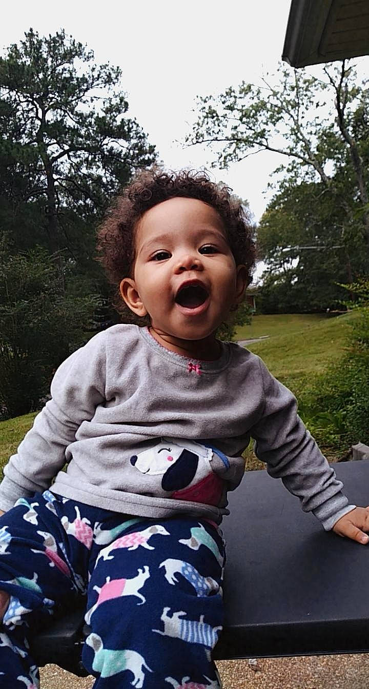 Lena is registered to the contest to win money with this photo: baby, cheek, child, cool, facial_expression, happy, laugh, nose, person, play, smile, toddler