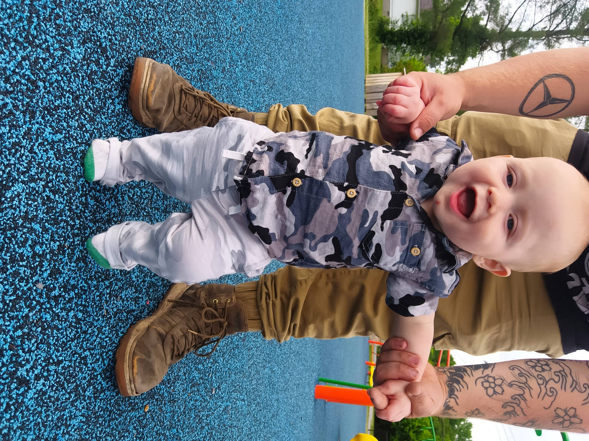 Dalton joined the competition — help win amazing prizes! baby, baby_toddler_clothing, blue, child, comfort, finger, flooring, fun, grass, hand, happy, human_leg, leisure, pattern, person, plant, sitting, sleeve, thigh, toddler