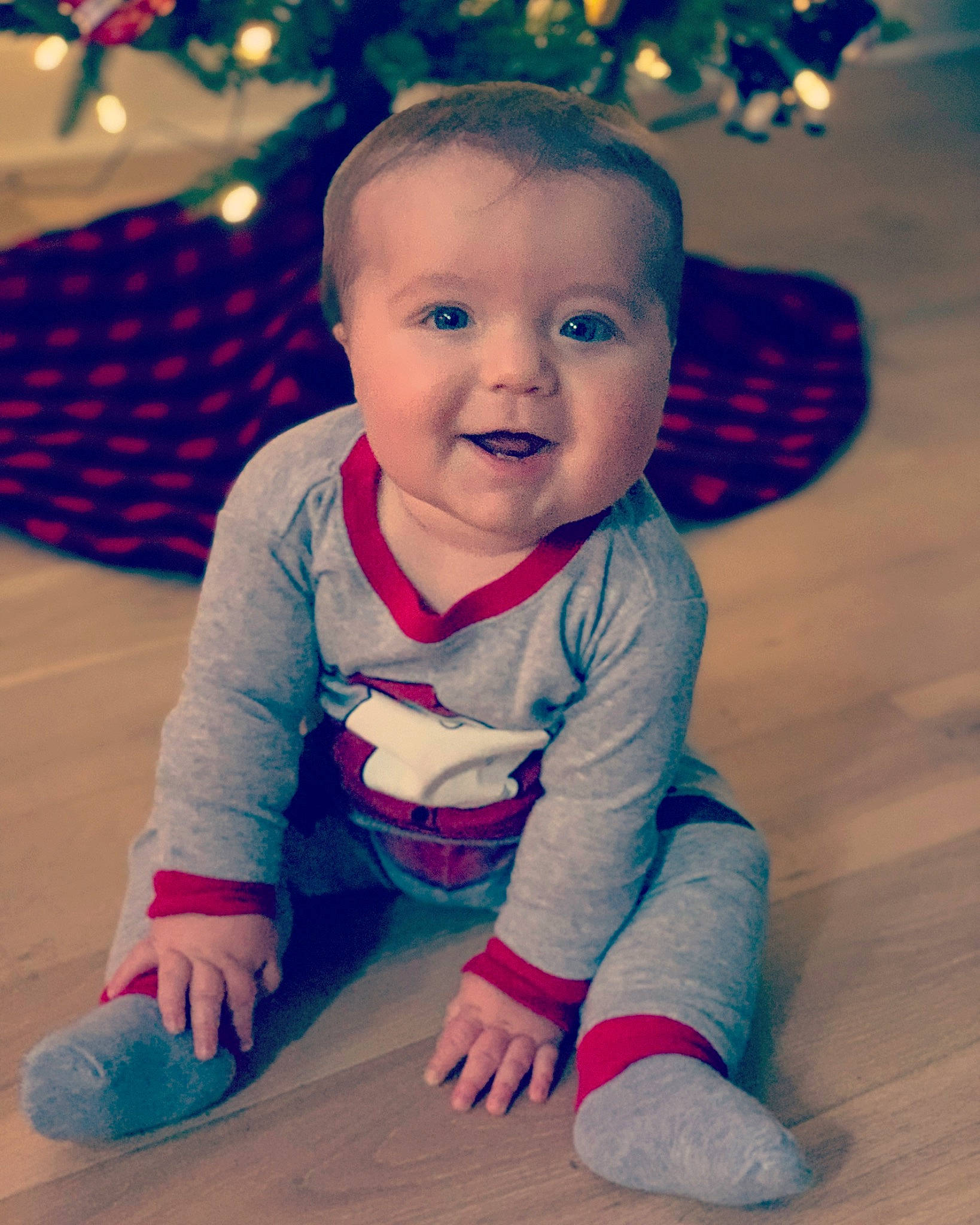 Brock is registered to the contest to win money with this photo: arm, baby, baby_toddler_clothing, cheek, facial_expression, finger, flash_photography, hairstyle, happy, head, human_body, iris, light, person, photograph, skin, sleeve, smile, standing, toddler