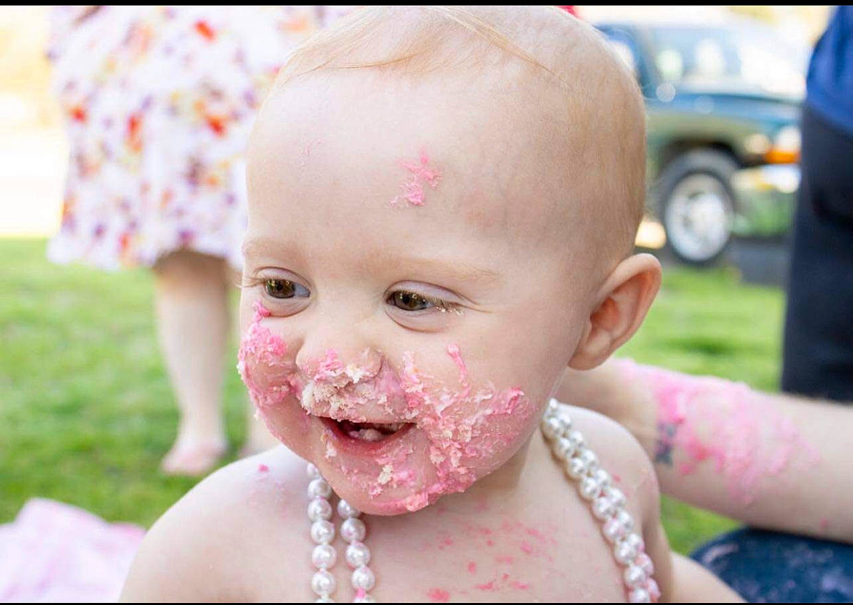 Blakely joined the competition — help win amazing prizes! baby, child, chin, event, finger, fun, gesture, grass, happy, leisure, lip, mouth, neck, nose, person, pink, plant, recreation, skin, tire
