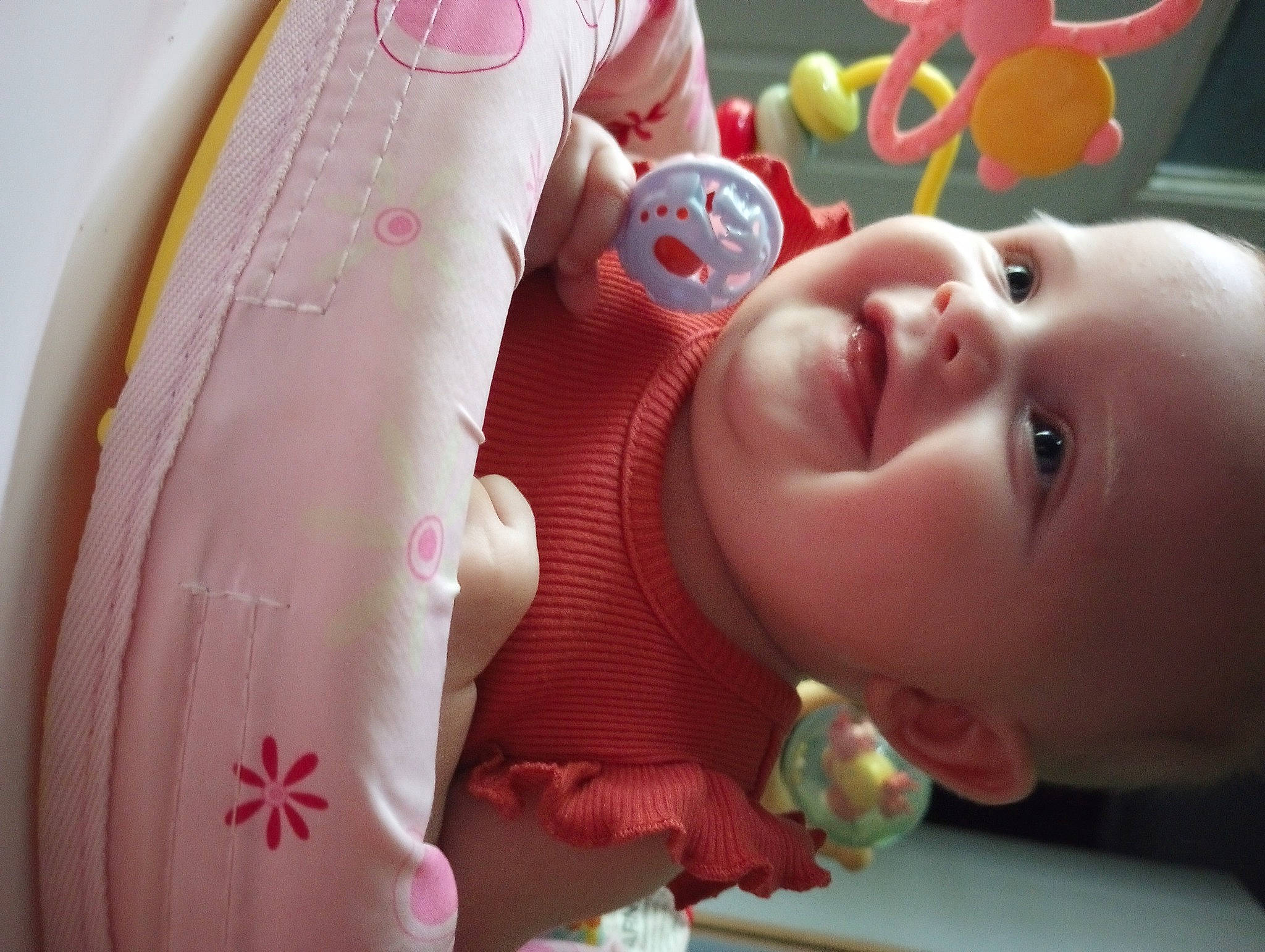 Aubrey is registered to the contest to win money with this photo: baby, baby_food, baby_playing_with_toys, baby_products, baby_toddler_clothing, baby_toys, bathing, cheek, child, ear, eyelash, fun, happy, mouth, nose, person, pink, skin, smile, toddler