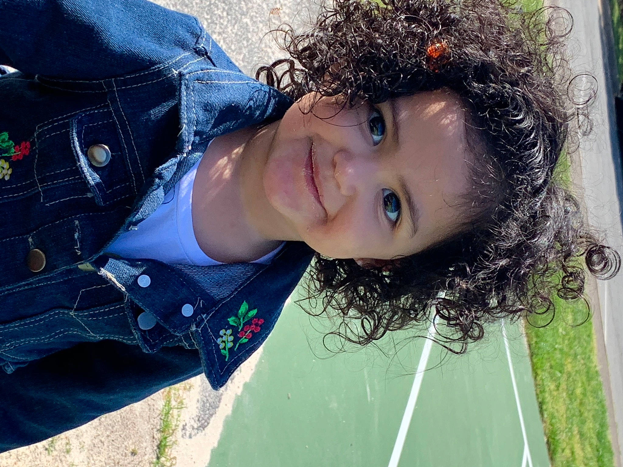 Mariana joined the competition — help win amazing prizes! black_hair, cool, denim, electric_blue, flash_photography, fun, grass, happy, joy, laugh, leisure, lip, long_hair, people_in_nature, person, plant, portrait_photography, selfie, smile, sunlight