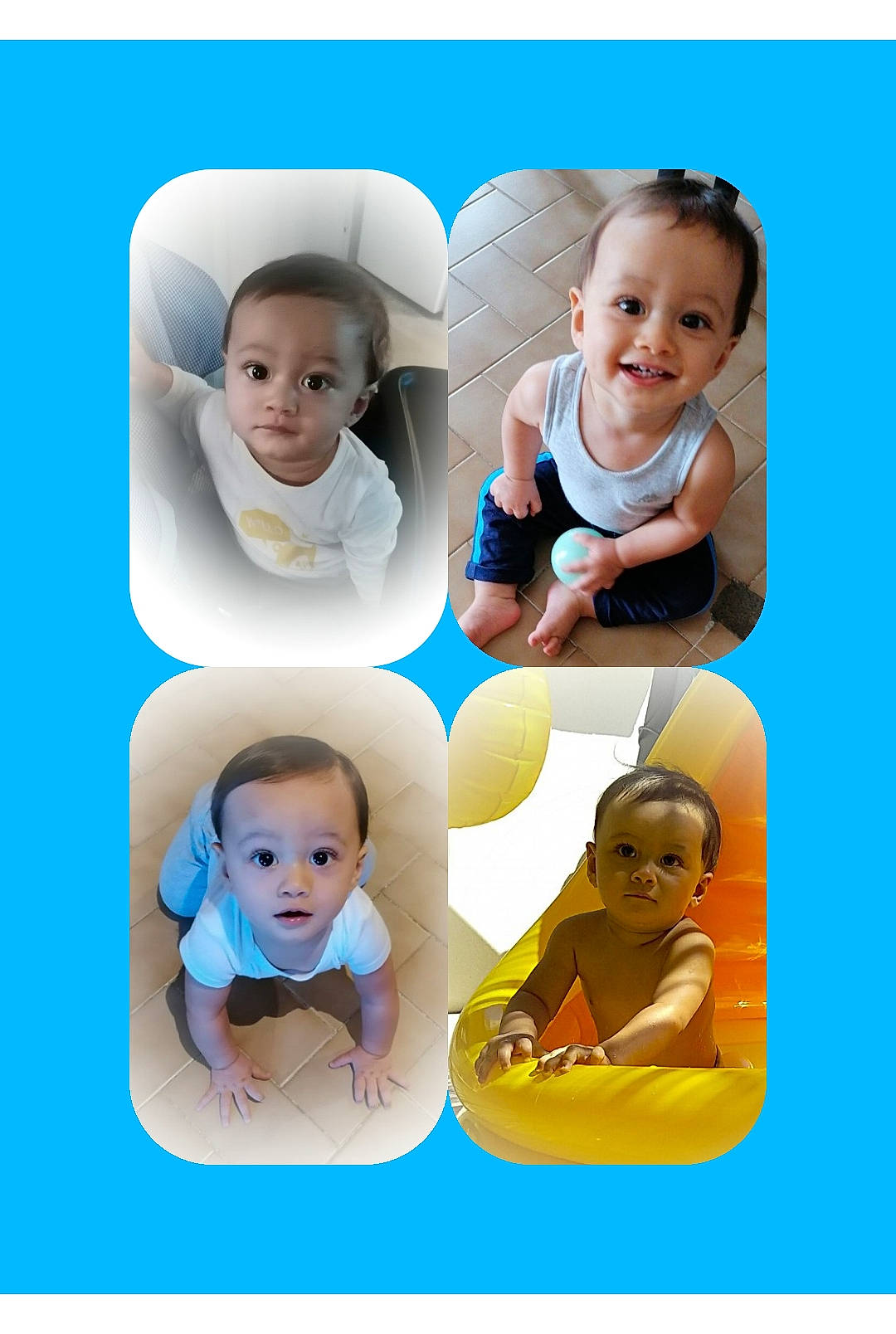 Matthieu a rejoint le concours — aidez-le/la à gagner de superbes lots ! art, azure, baby, baby_toddler_clothing, cheek, child, circle, dishware, electric_blue, font, happy, hat, joy, pattern, person, photograph, sharing, skin, sleeve, smile