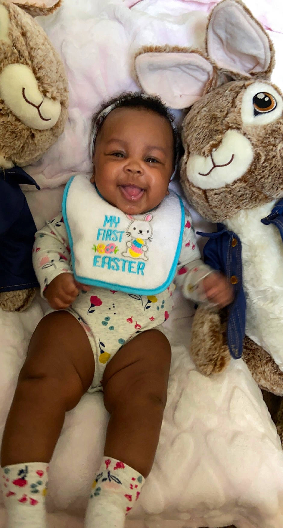 Paisliee Rainn is registered to the contest to win money with this photo: baby_toddler_clothing, eye, face, fawn, happy, head, headgear, mammal, organ, person, photograph, pink, skin, smile, teddy_bear, textile, thigh, toddler, toy, vertebrate