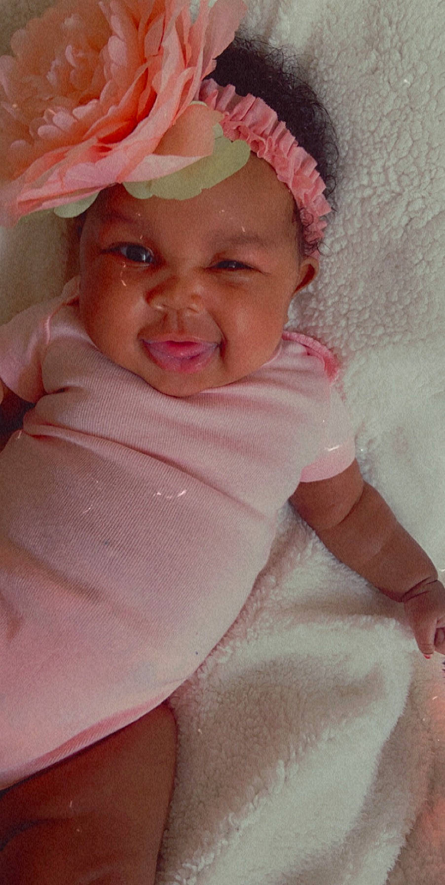 Paisliee Rainn joined the competition — help win amazing prizes! baby, baby_toddler_clothing, cap, cheek, child, chin, eye, eyebrow, face, happy, headgear, headwear, iris, lip, magenta, person, pink, skin, sleeve, smile