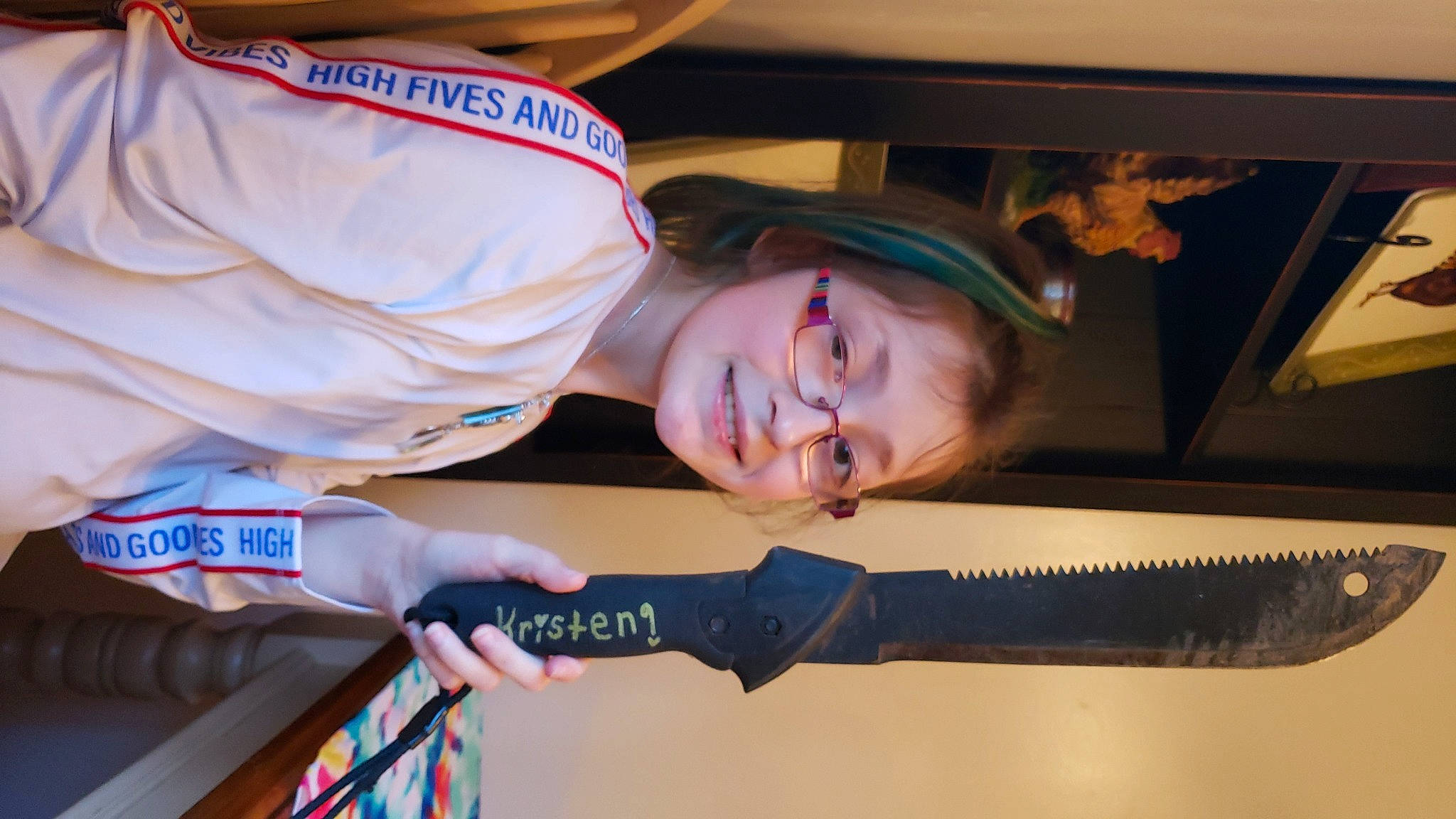 Kristen is registered to the contest to win money with this photo: joy, person, under_exposed