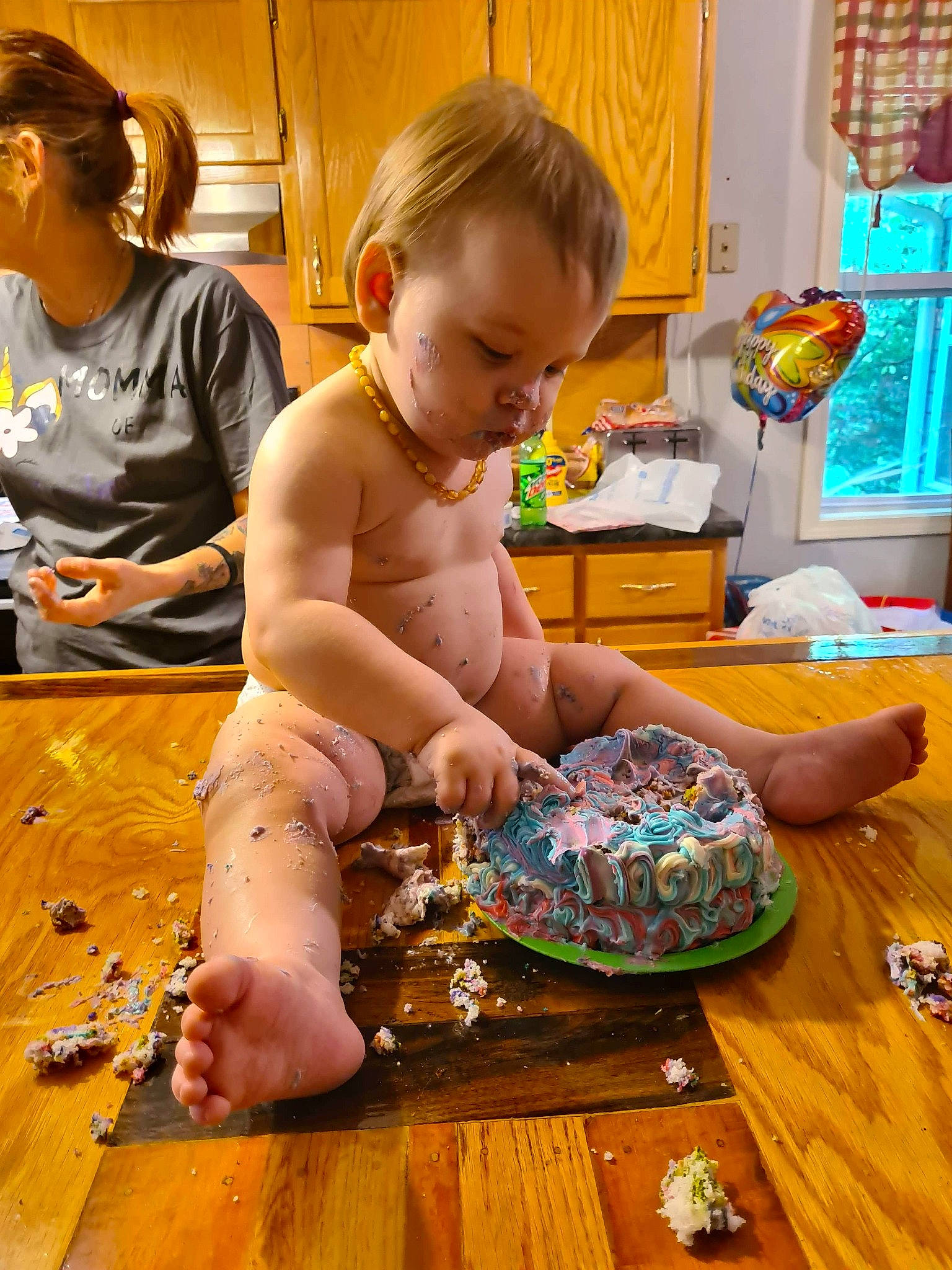 Evie-lynn joined the competition — help win amazing prizes! art, birthday, cake, child, party, person, play, toddler