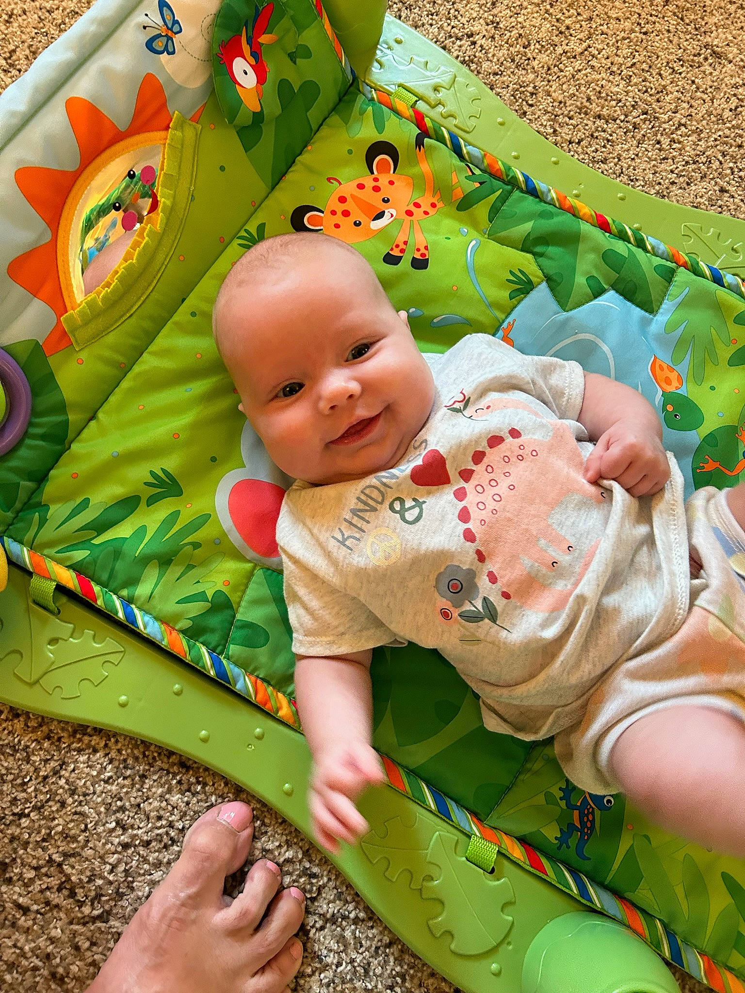 Savannah joined the competition — help win amazing prizes! baby, baby_products, baby_toddler_clothing, child, comfort, facial_expression, fun, grass, green, happy, head, joy, leisure, linens, pattern, people_in_nature, person, product, smile, summer